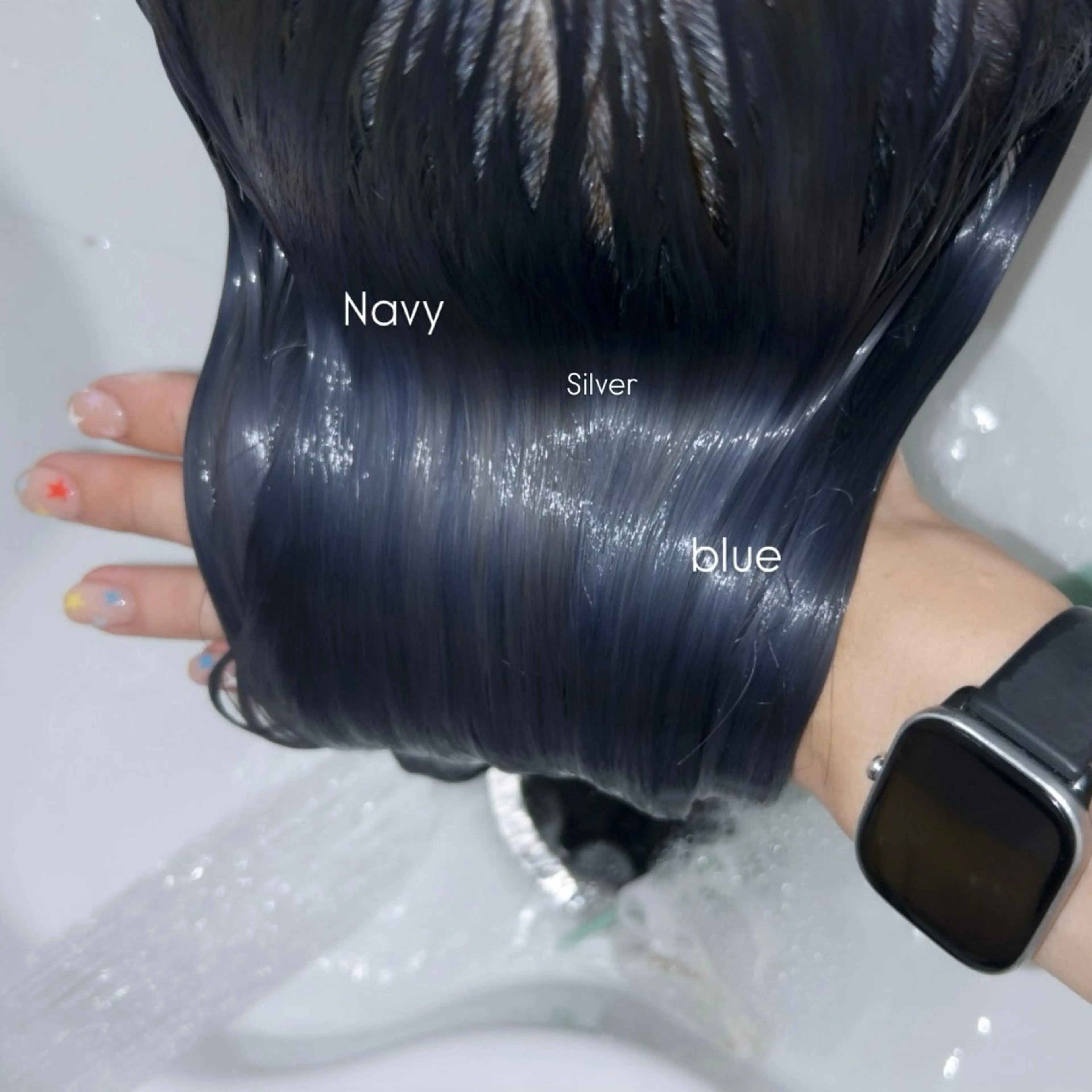 カラー ブリーチ シルバー トリートメント ヘッドスパ ヘアセット ブリーチなし🤍透明 感カラーtakutoのヘアスタイル