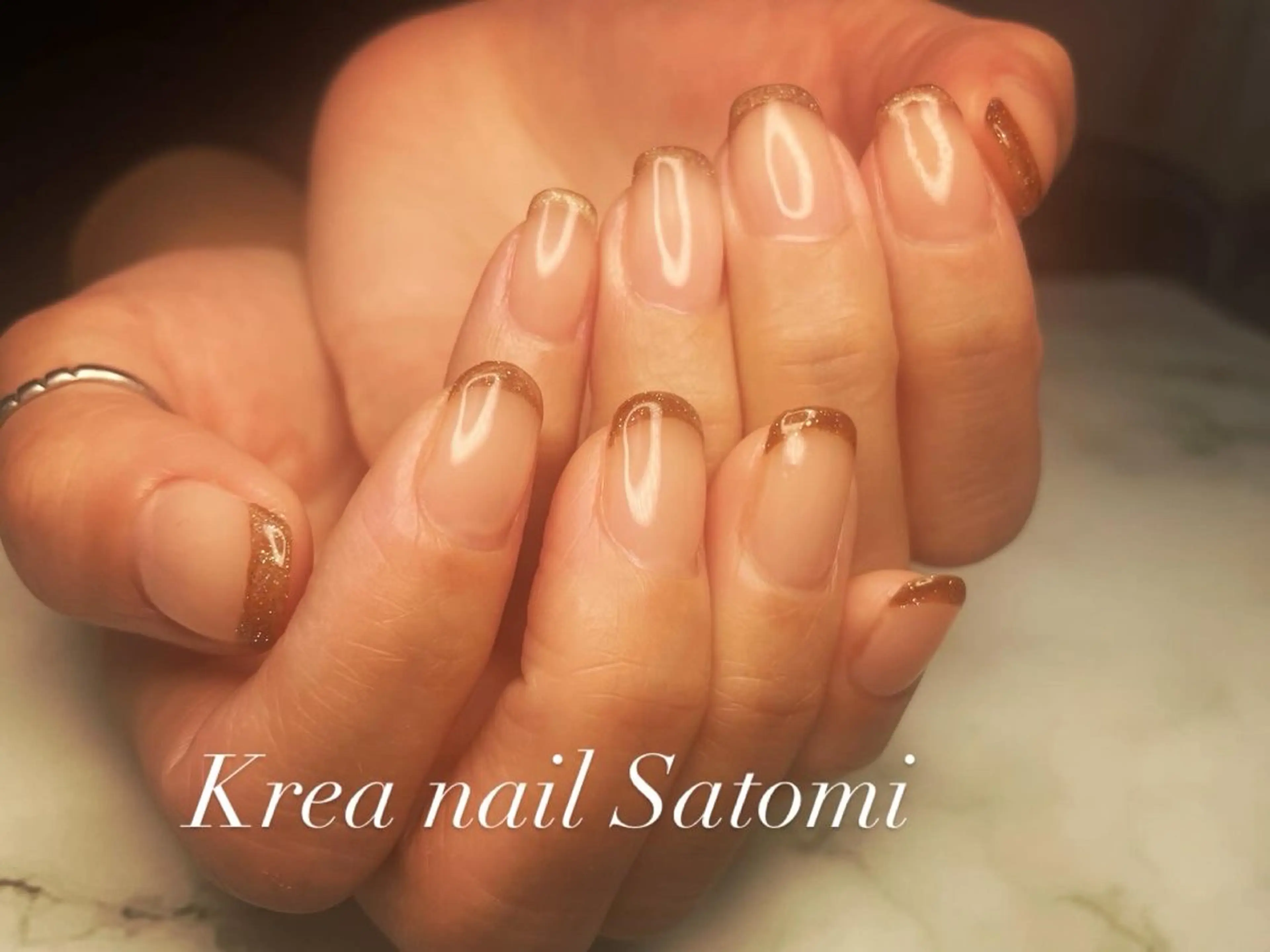ネイル フレンチネイル Krea nail Satomiのネイルデザイン