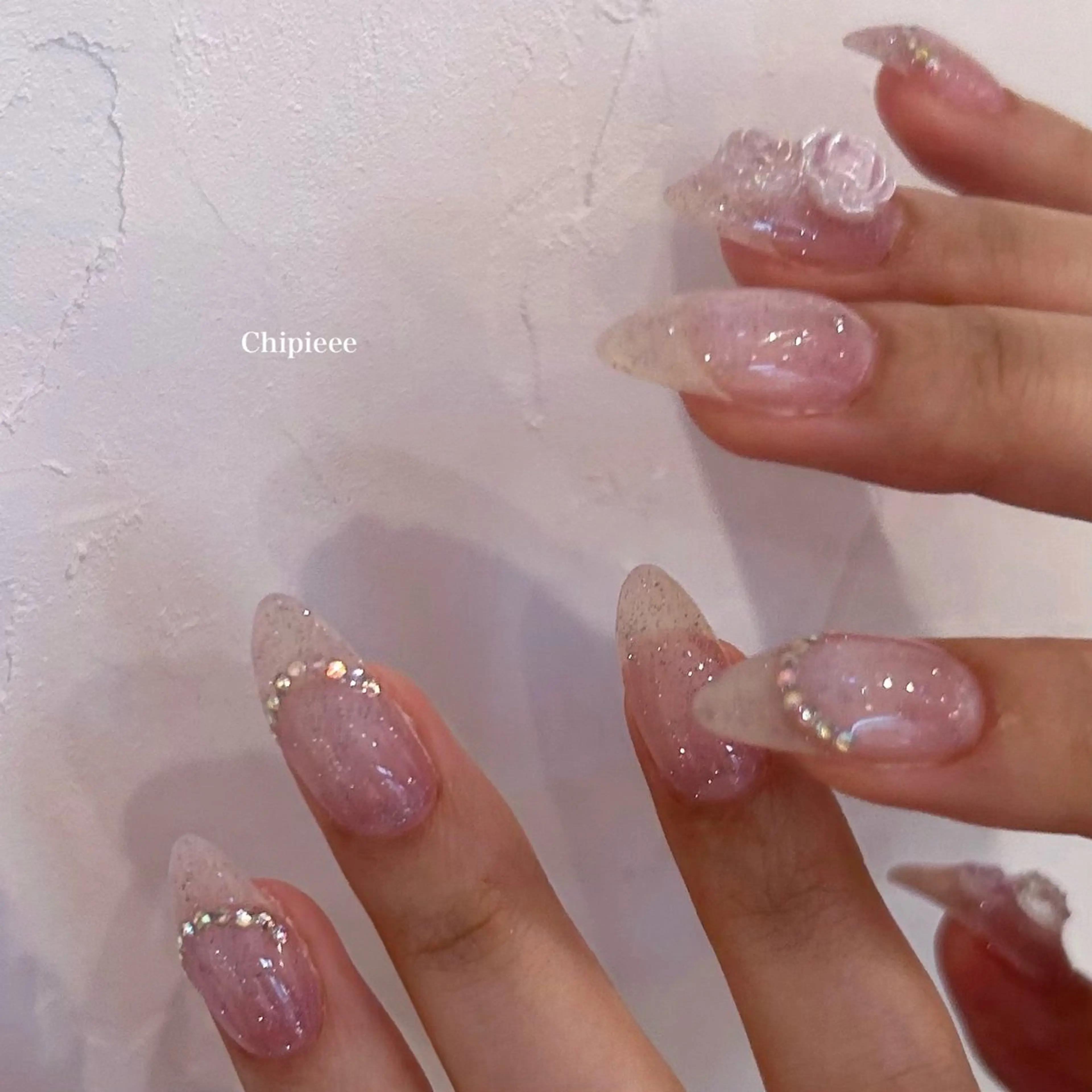 ネイル フラッシュネイル ラメ(グリッター) Chipieee manamiのネイルデザイン