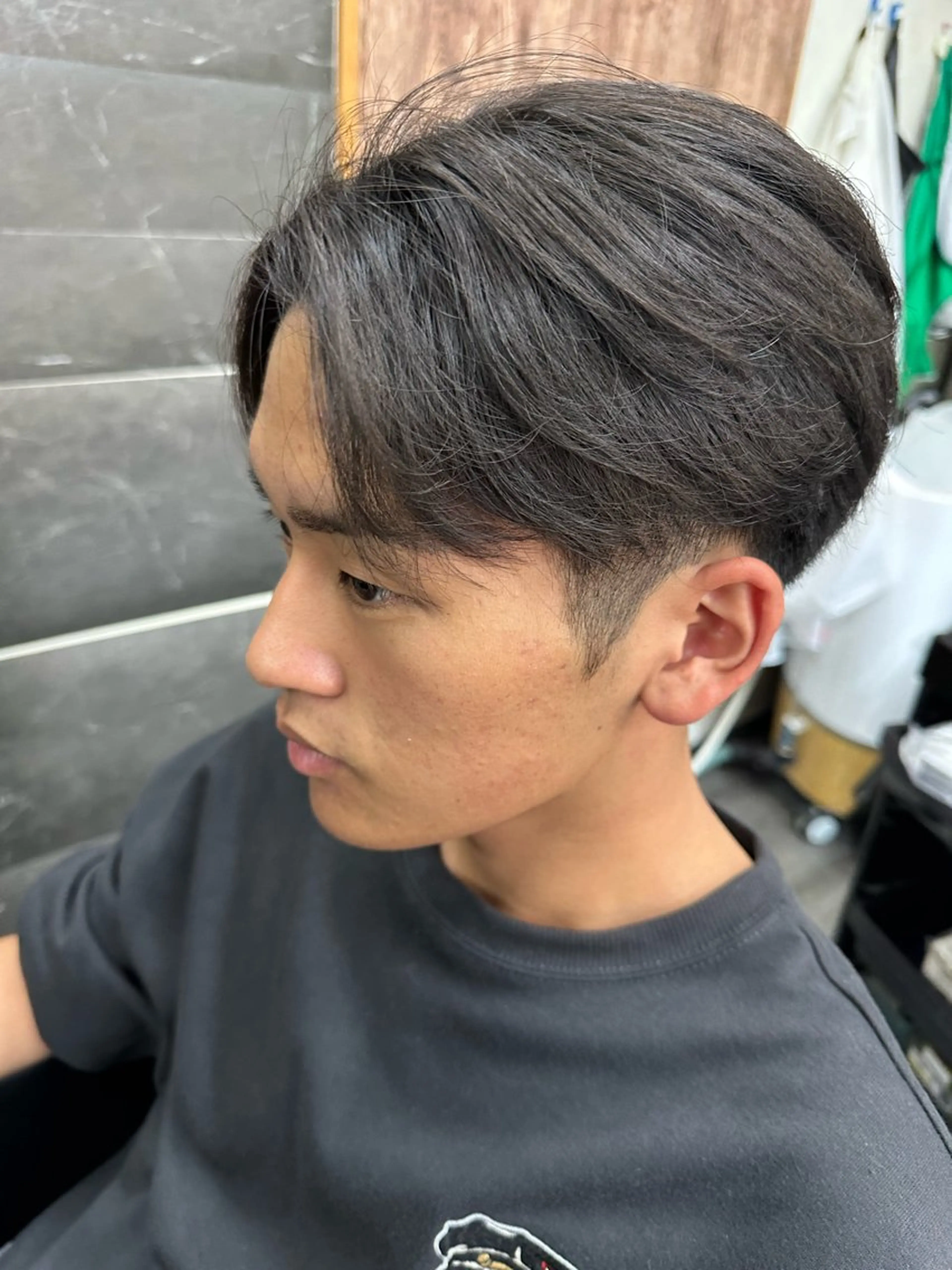 ロング パーマ メンズ 縮毛矯正 WEST✂︎AKI HIRO✂︎大和高田のヘアスタイル