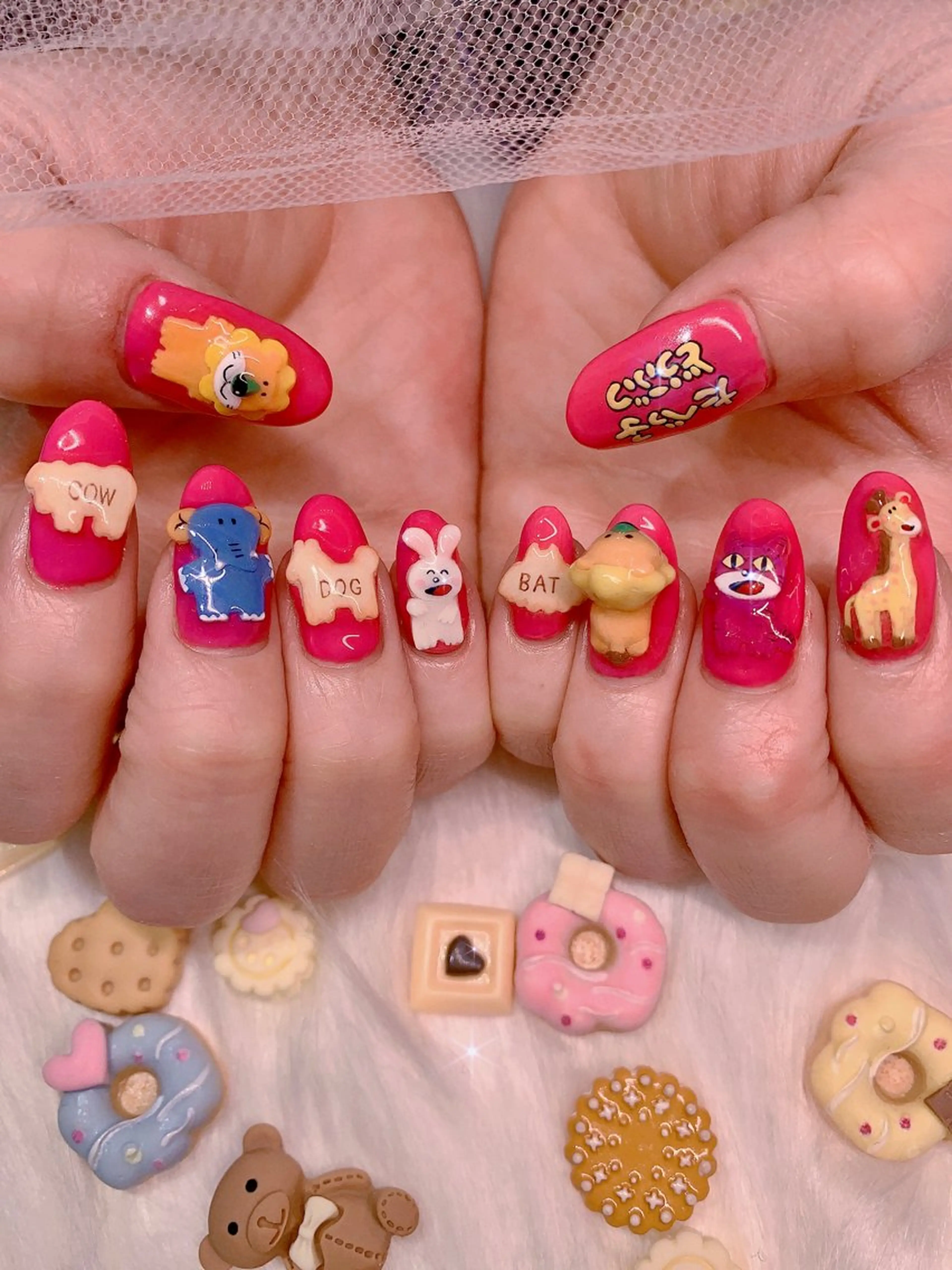 ネイル アートネイル キラキラネイル 韓国ネイル 持ち込み ぷっくりネイル 3Dアートネイル💗 都築レナのネイルデザイン