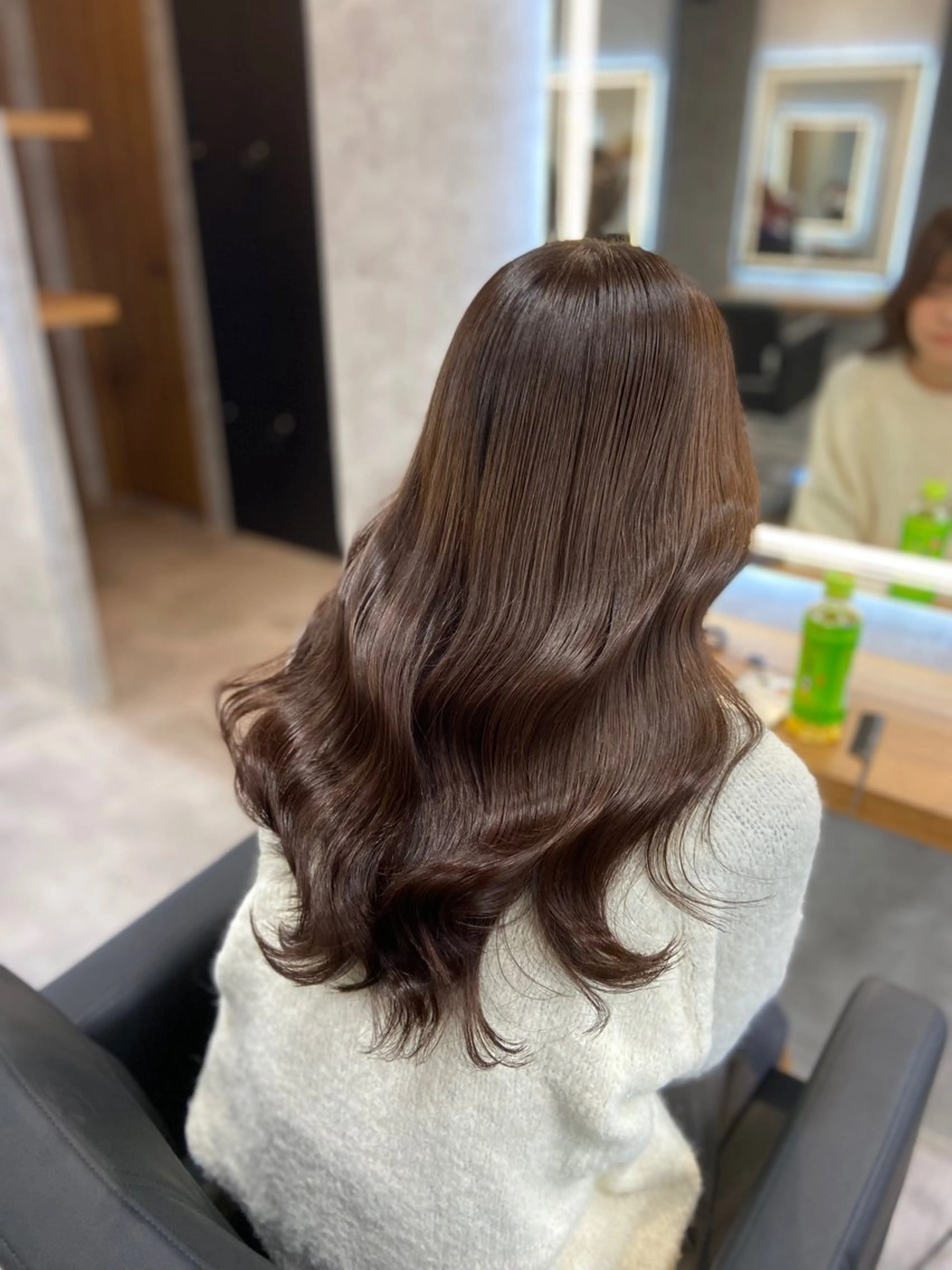 ロング カラー ヘアアレンジ カット ヘアカラー トリートメント ヘアセット レイヤー×透明感カラ ーHAYATOのヘアスタイル