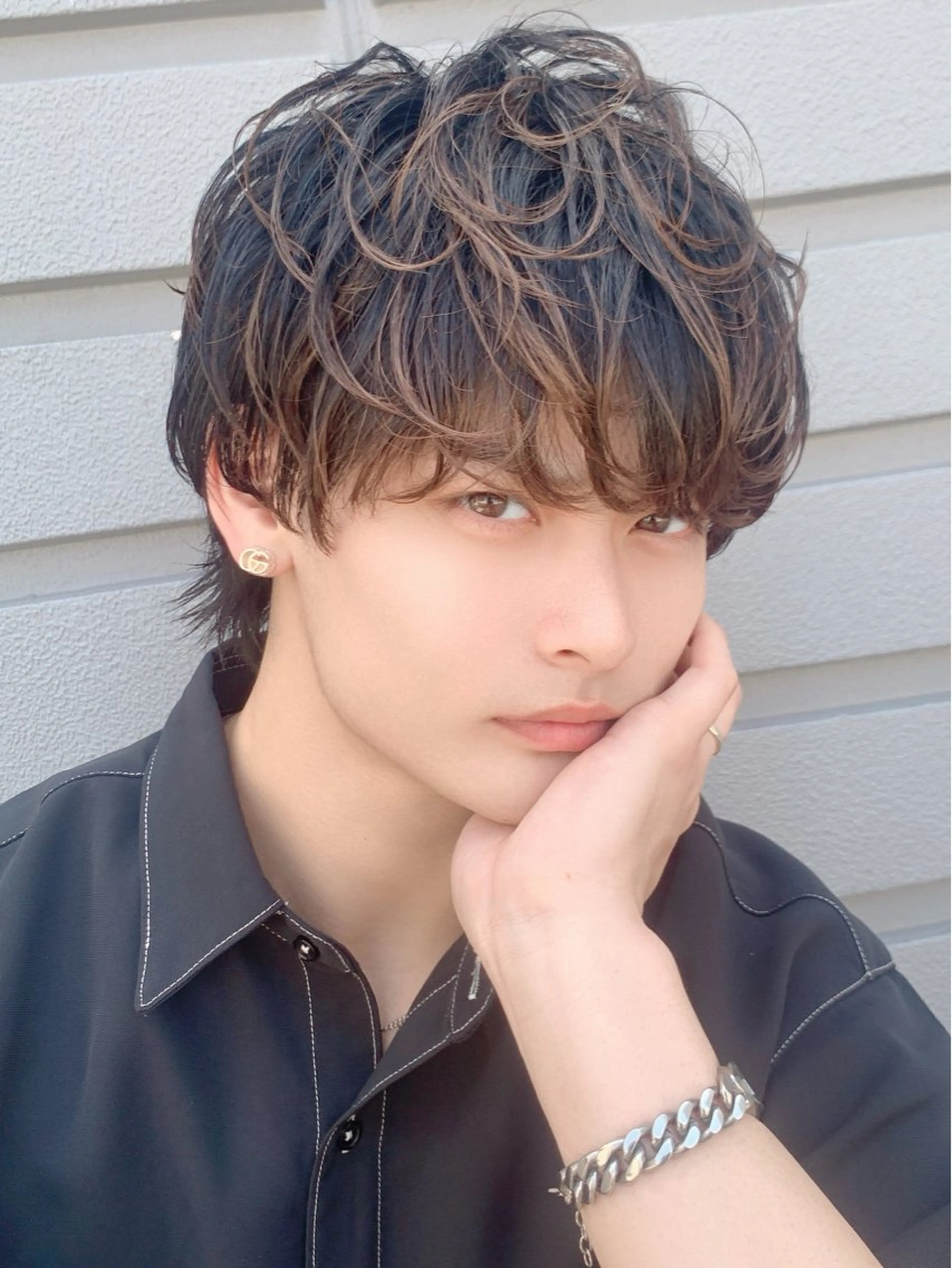 ミディアム ミディアムパーマ ✨垢抜け×色気 ×似合わせ井谷拓馬のヘアスタイル