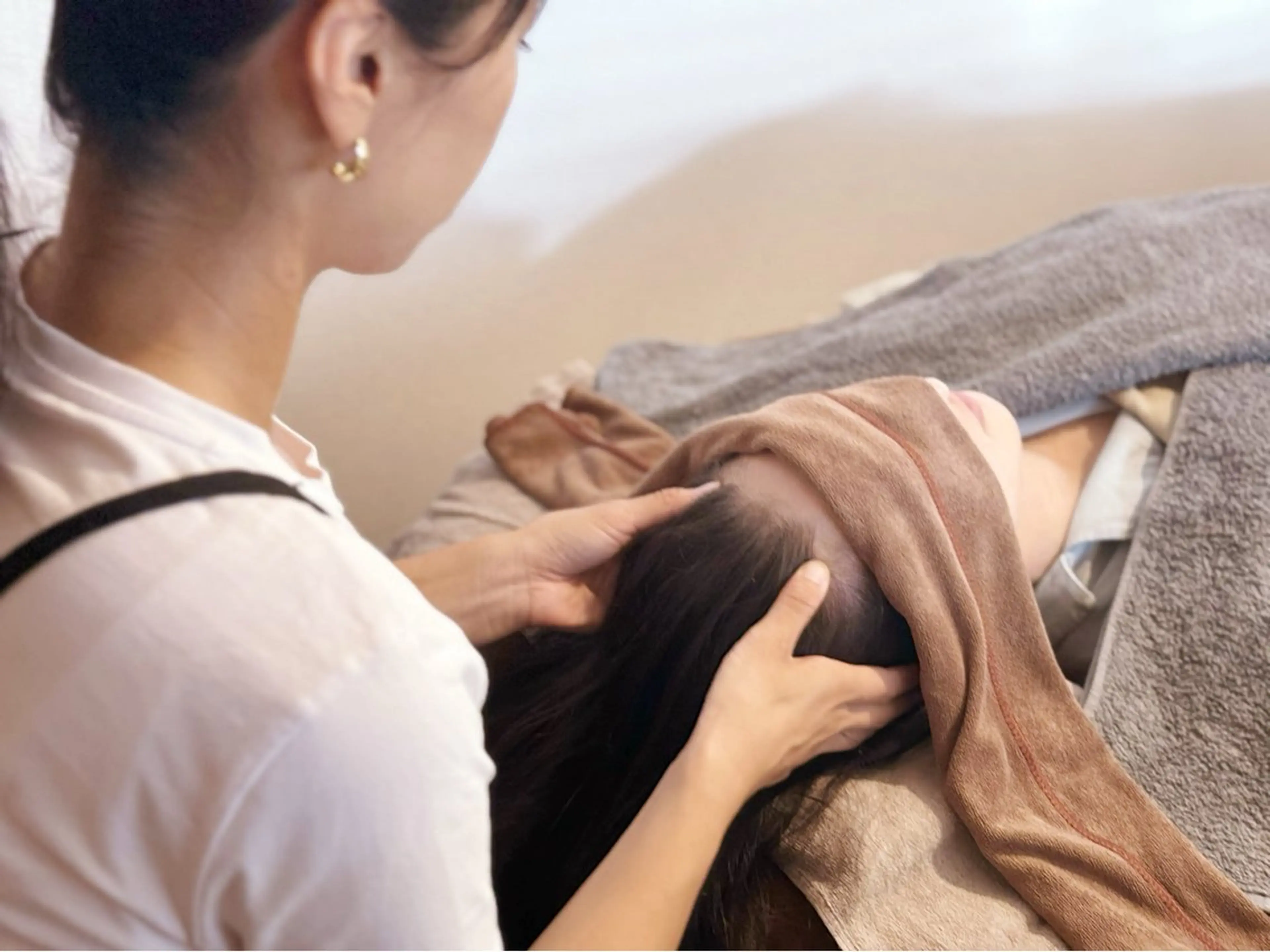 【150分】Ma Vie プレミアムコース🌿(よもぎ蒸し・足つぼ・脚&デコルテオイルマッサージ・ドライヘッドスパ)の写真