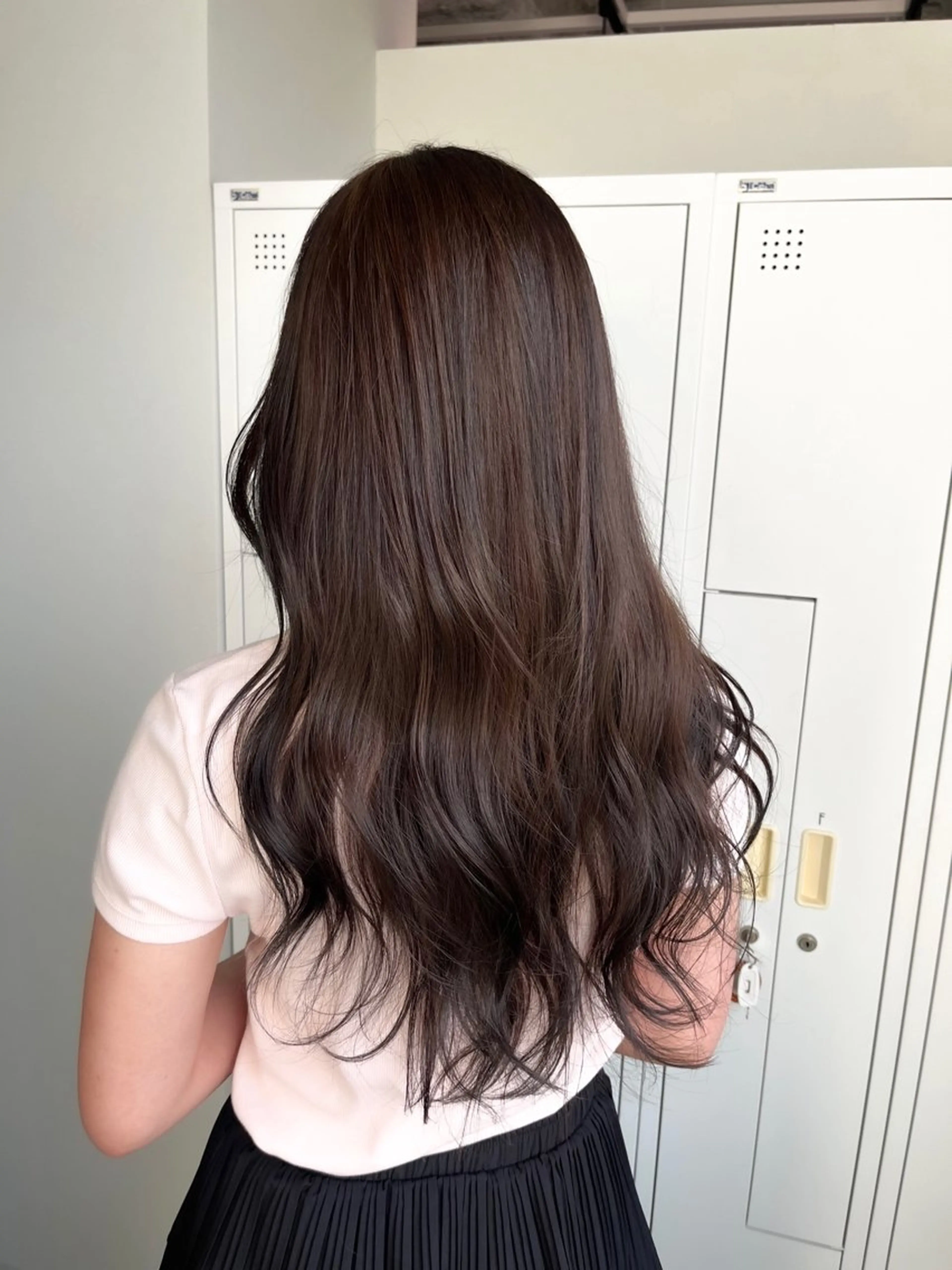 ロング カラー ブリーチ 透明感カラー ダブルカラー ブリーチなしカラー 韓国風style ❤︎　古庄美月のヘアスタイル