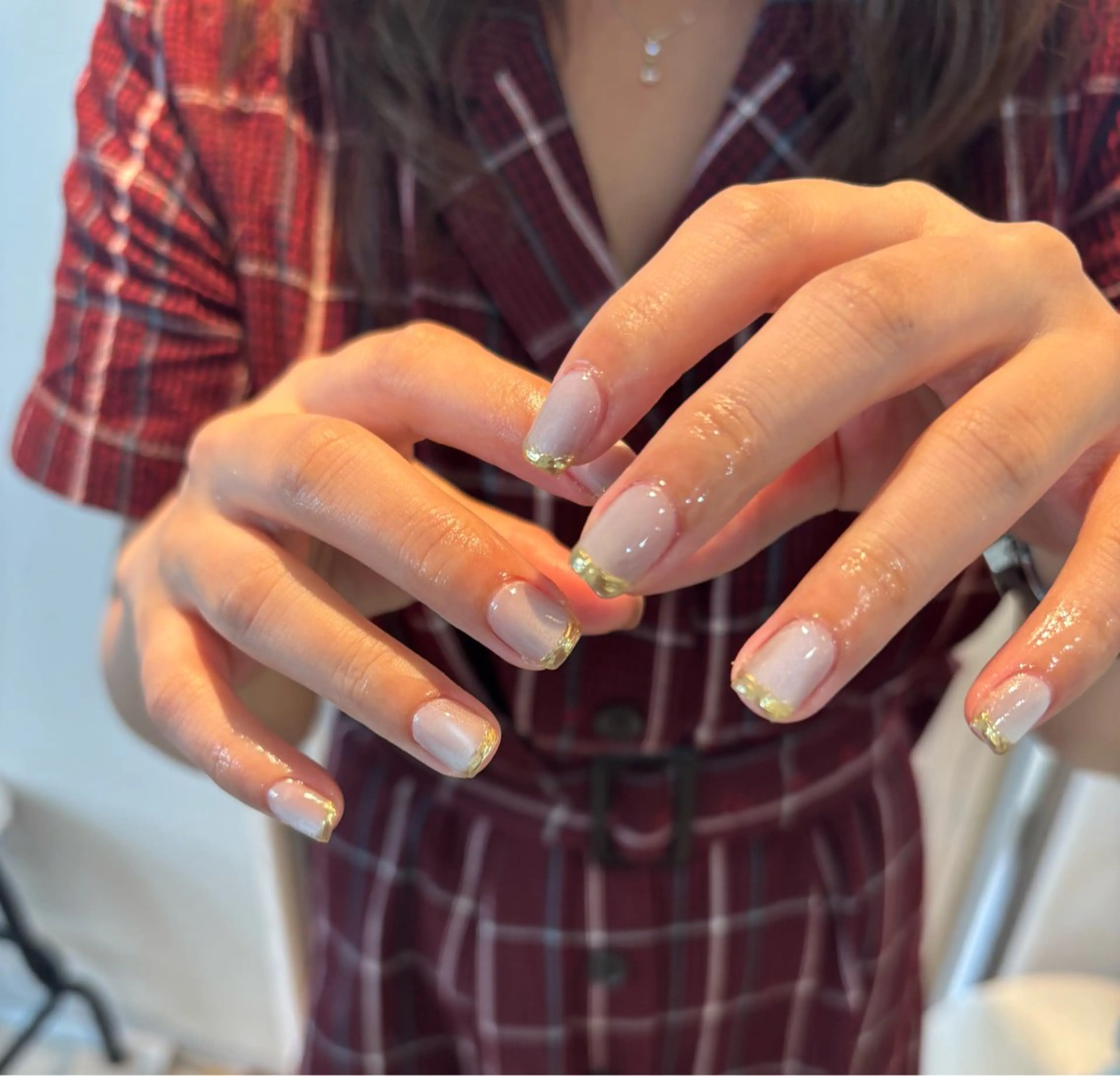 ネイル フレンチネイル マグネットネイル free'snail N A Oのネイルデザイン
