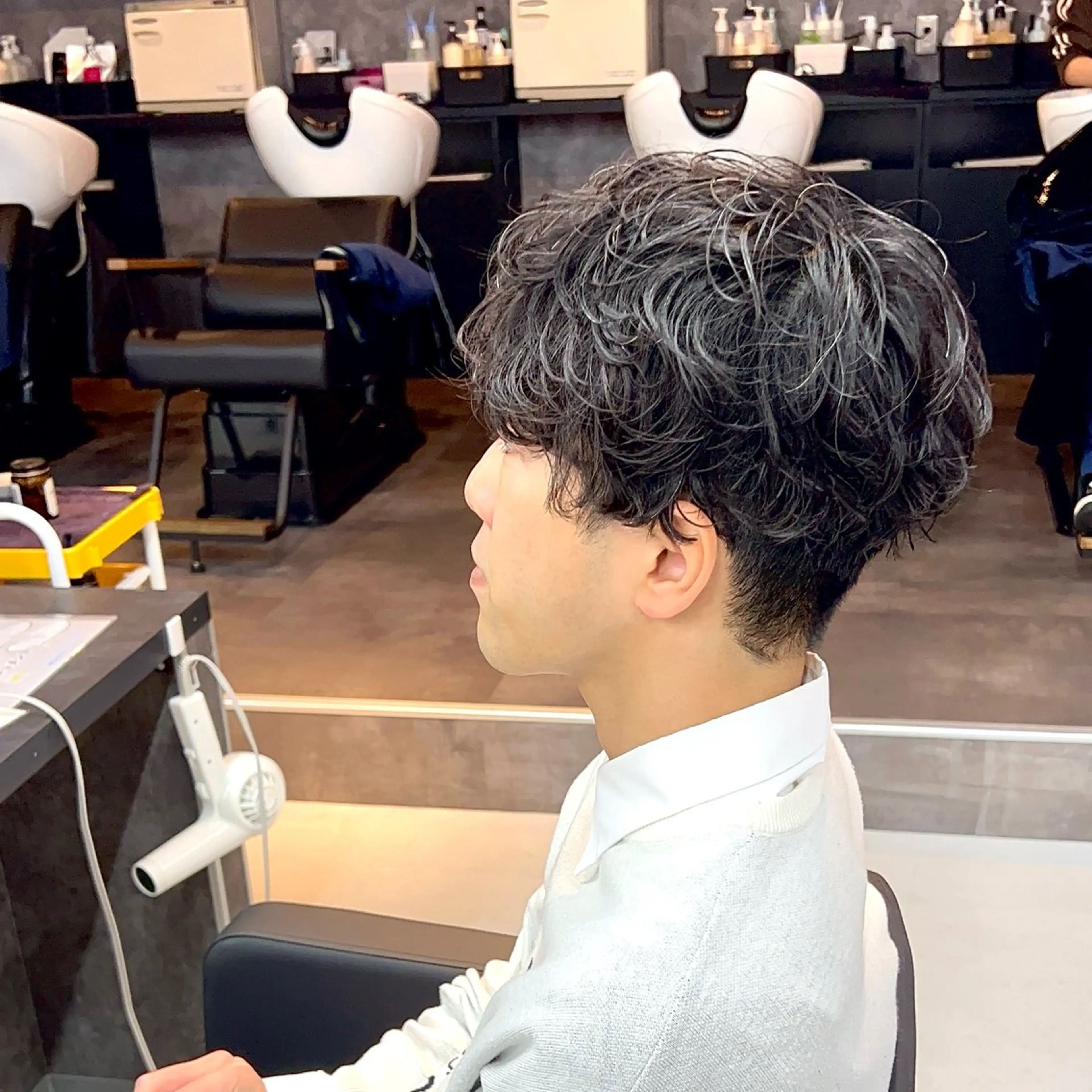 ショート カラー パーマ メンズ 錦糸町/Men's cutパーマ石川史弥のヘアスタイル