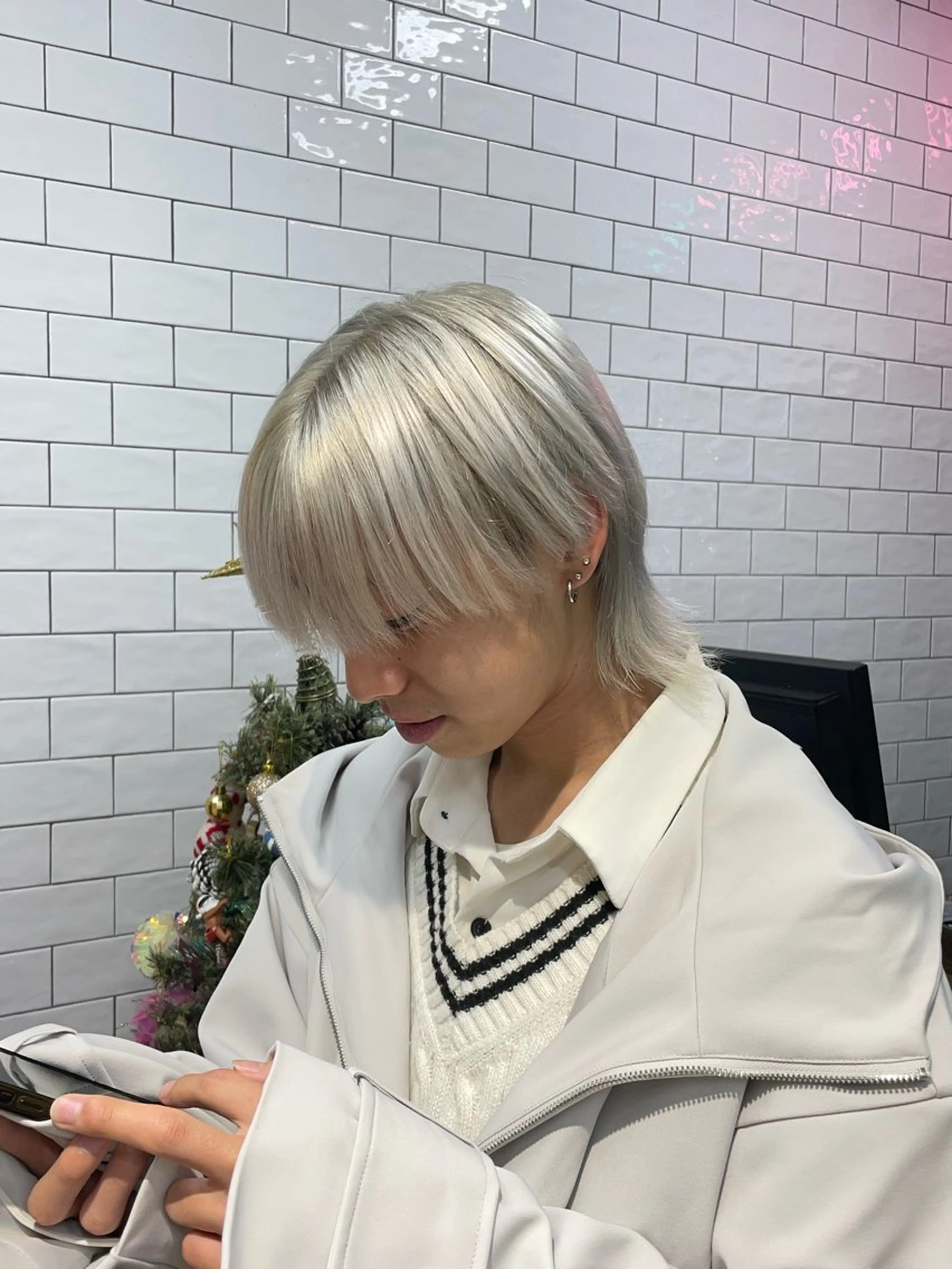 ショート カラー メンズ ヘアカラー 榎本 姫那乃のヘアスタイル