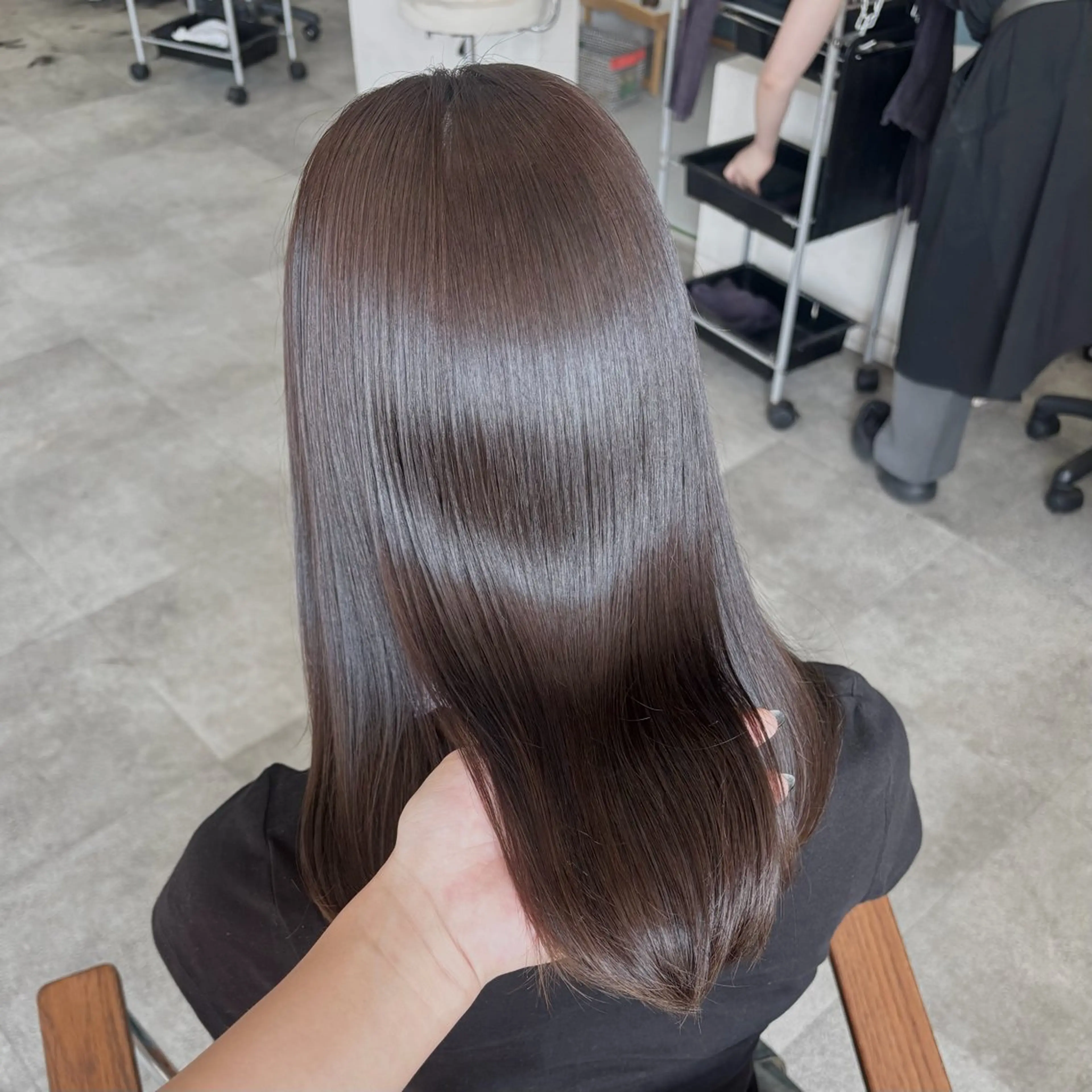 セミロング カラー ヘアカラー トリートメント うる艶カラー/ レイヤー/アスカのヘアスタイル