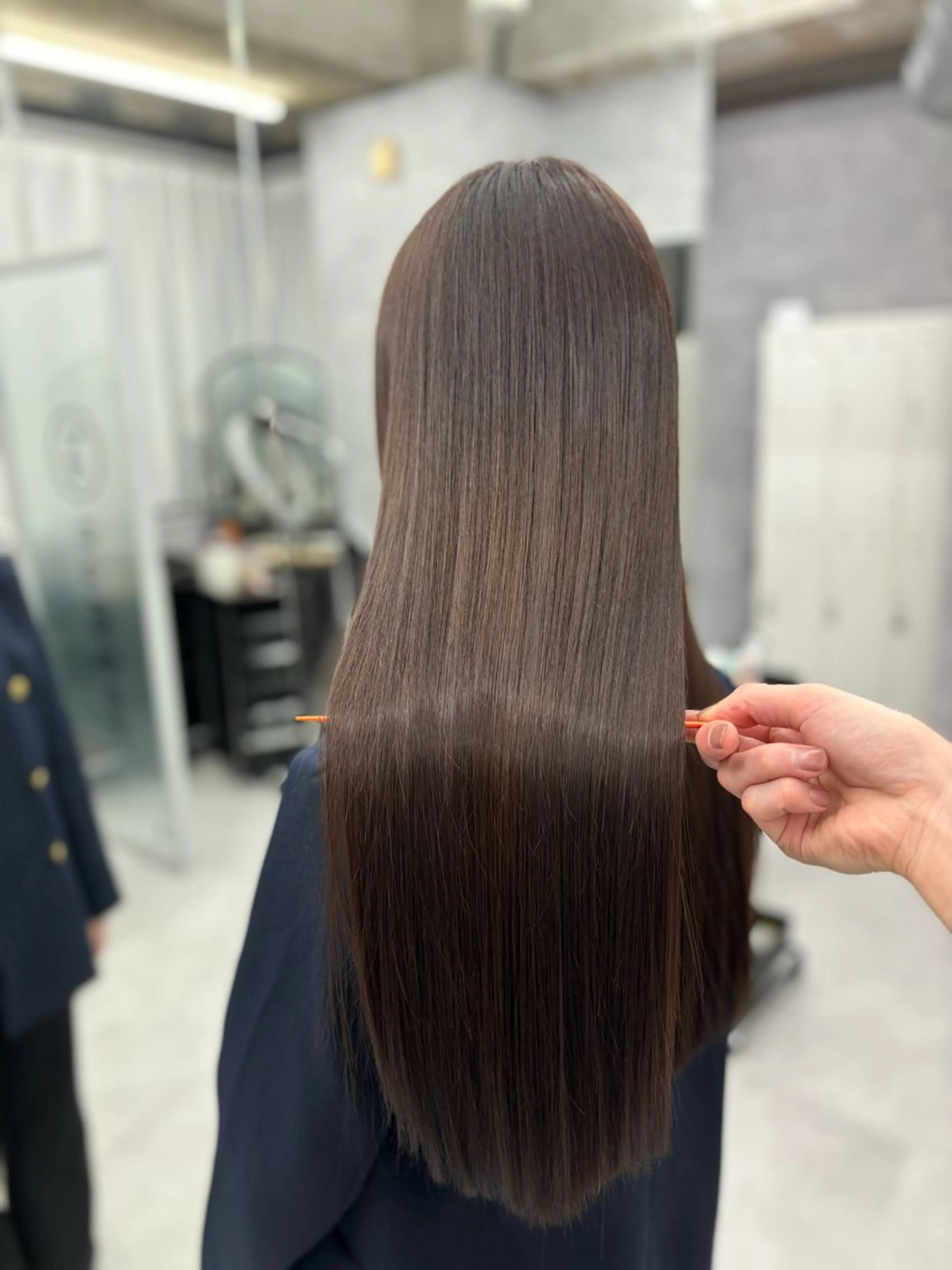 ロング カラー 髪質改善 トリートメント カット ヘアカラー トリートメント NUMBER 天王寺YUYAのヘアスタイル