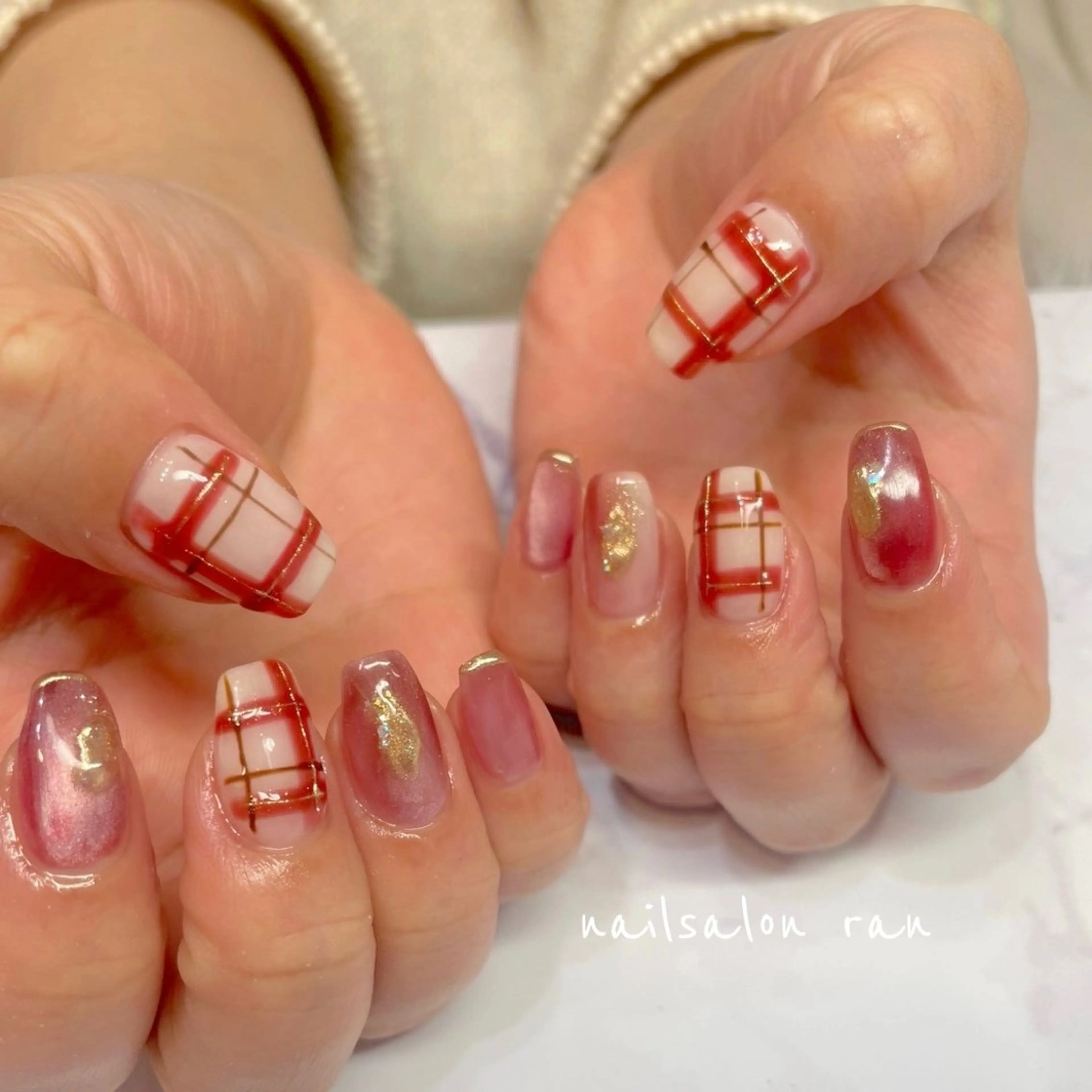 ネイル マグネットネイル ハンドネイル ハンドケア nailsalon ranのネイルデザイン