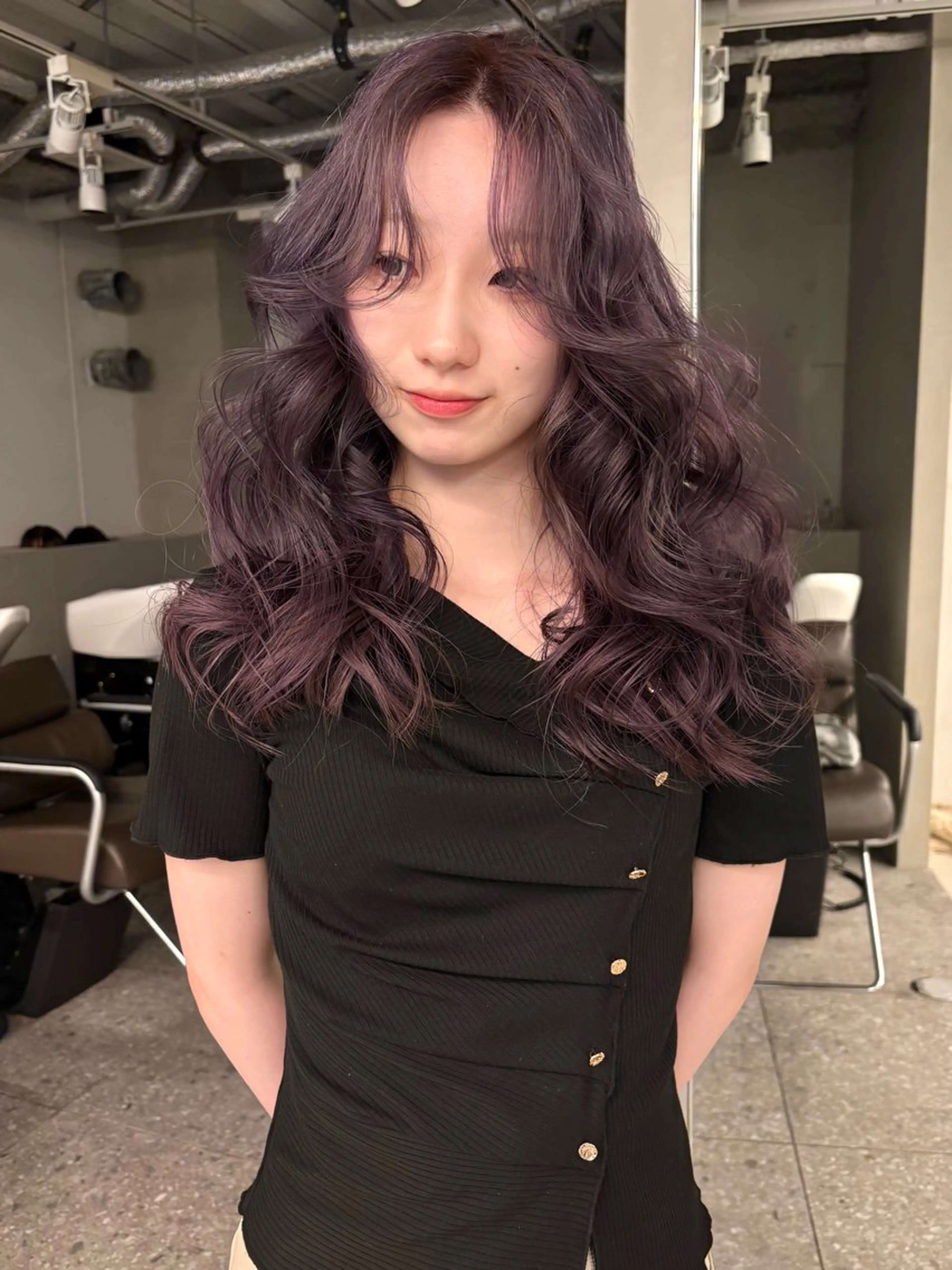 カラー カット ヘアカラー トリートメント 遠田 優那のヘアスタイル