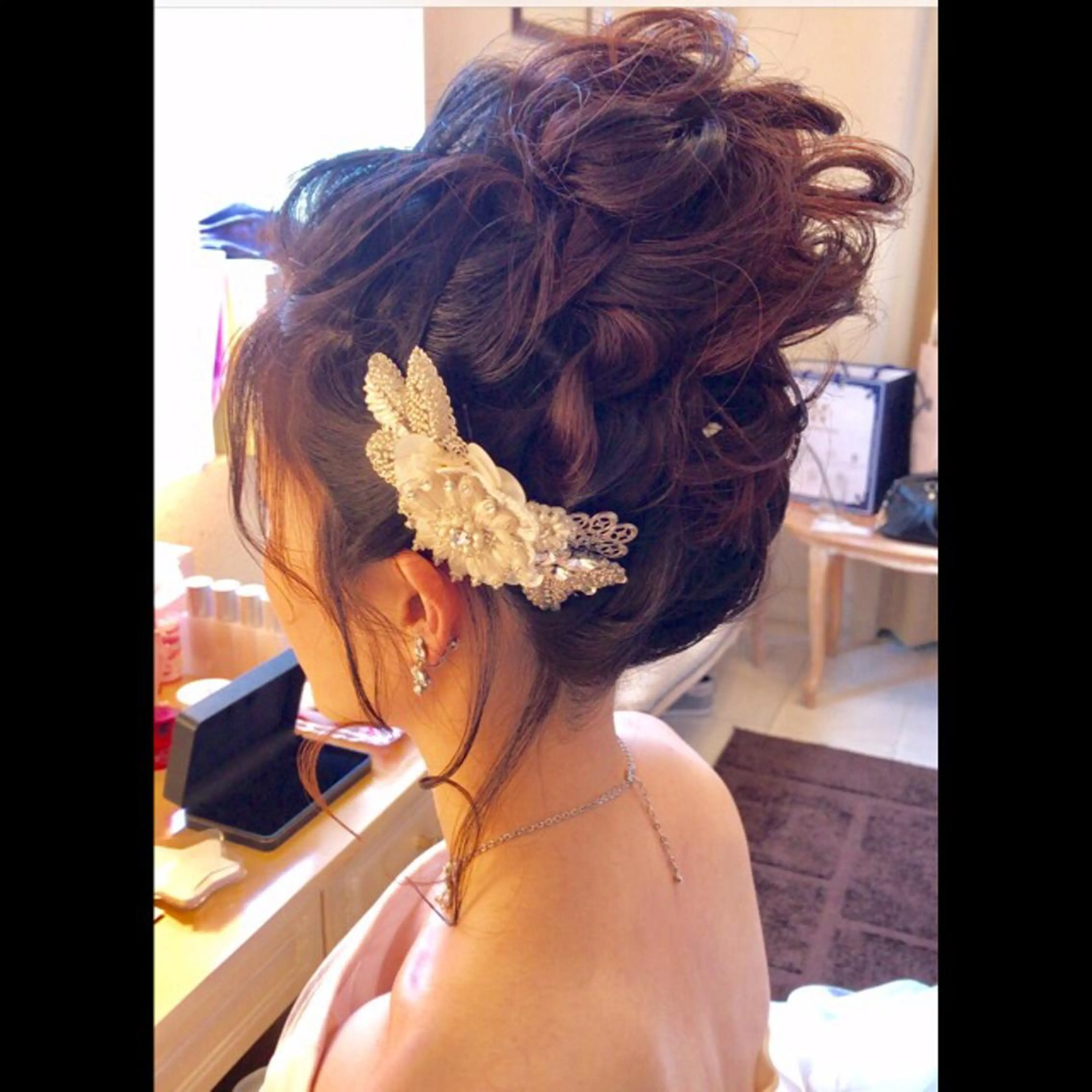 ミディアム ヘアアレンジ ヘアセット 池田 景子のヘアスタイル