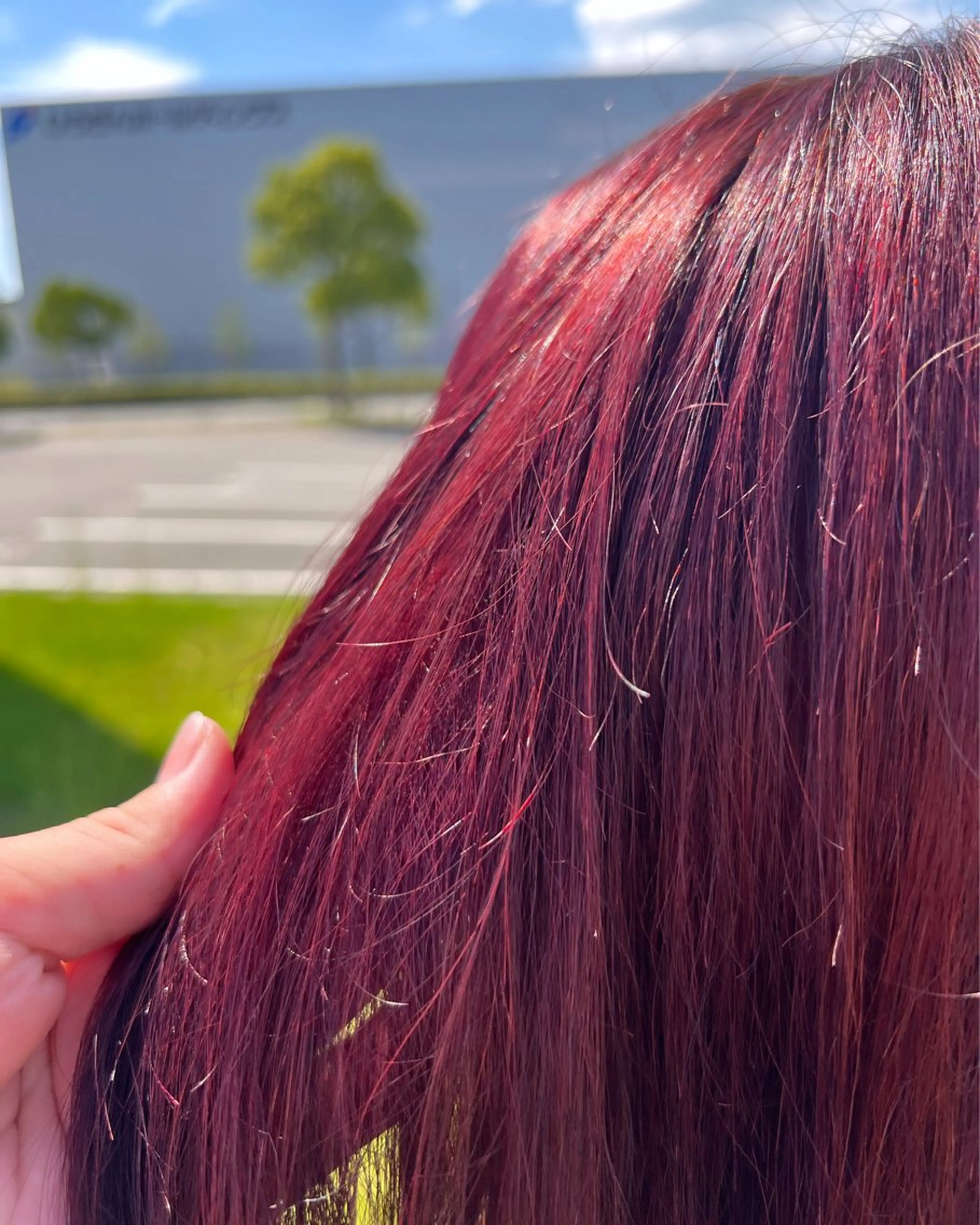 ミディアム カラー 長谷川 遥のヘアスタイル