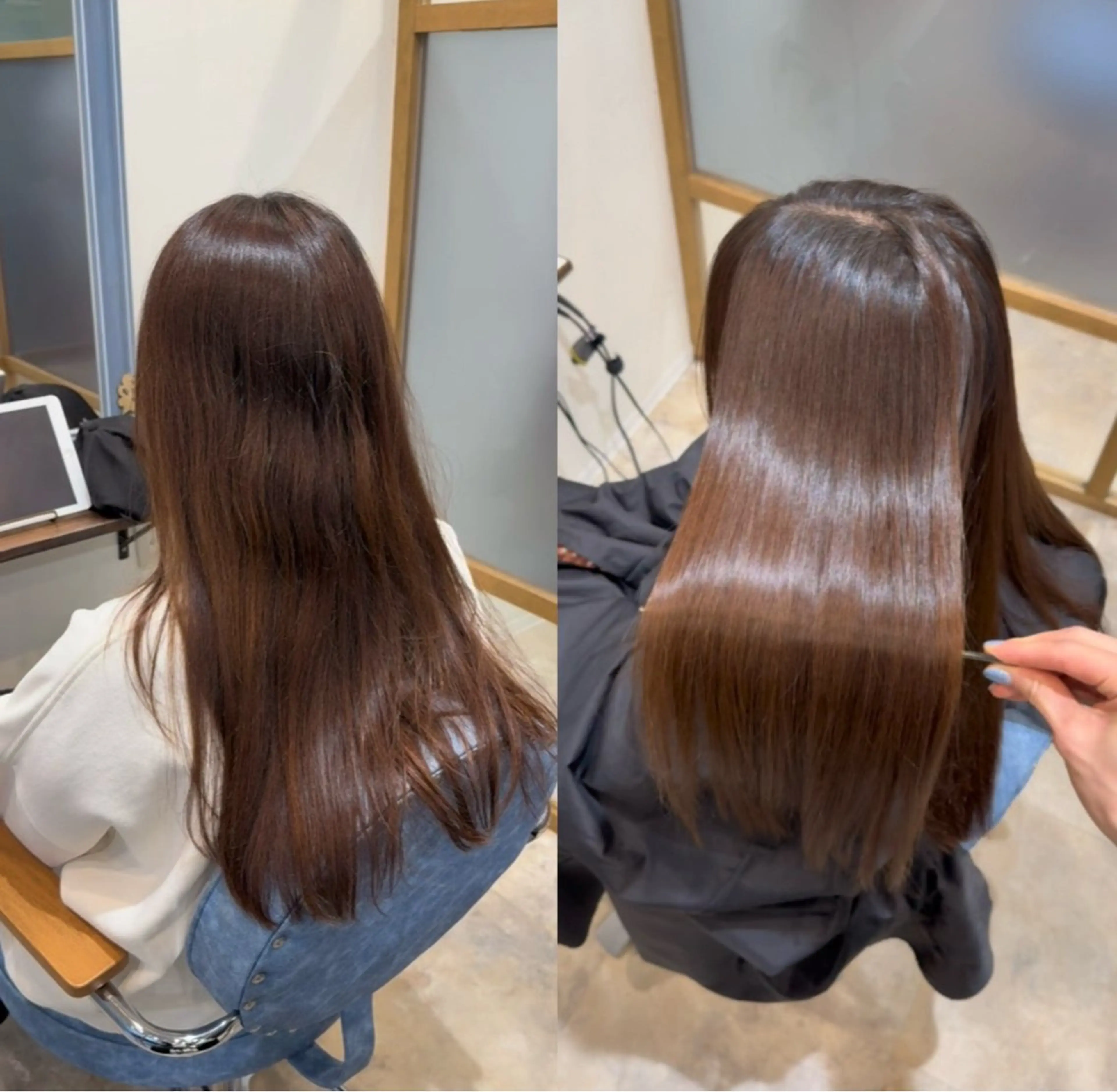 ロング 伸ばしかけ ヘアカラー トリートメント RapportSalonHANARE新浦安所属・本間 遥翔のヘアスタイル