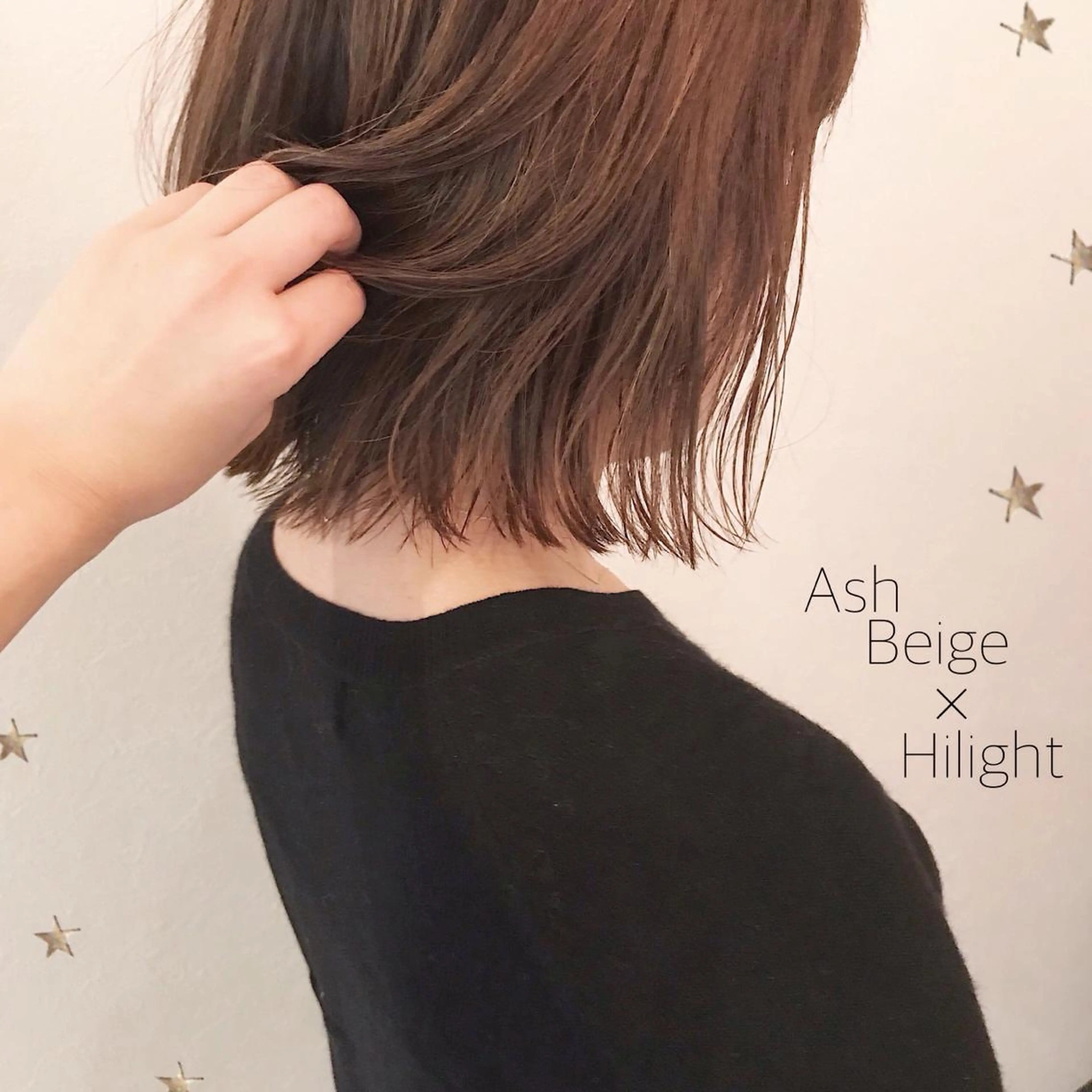 ミディアム カラー 市川 千夏のヘアスタイル