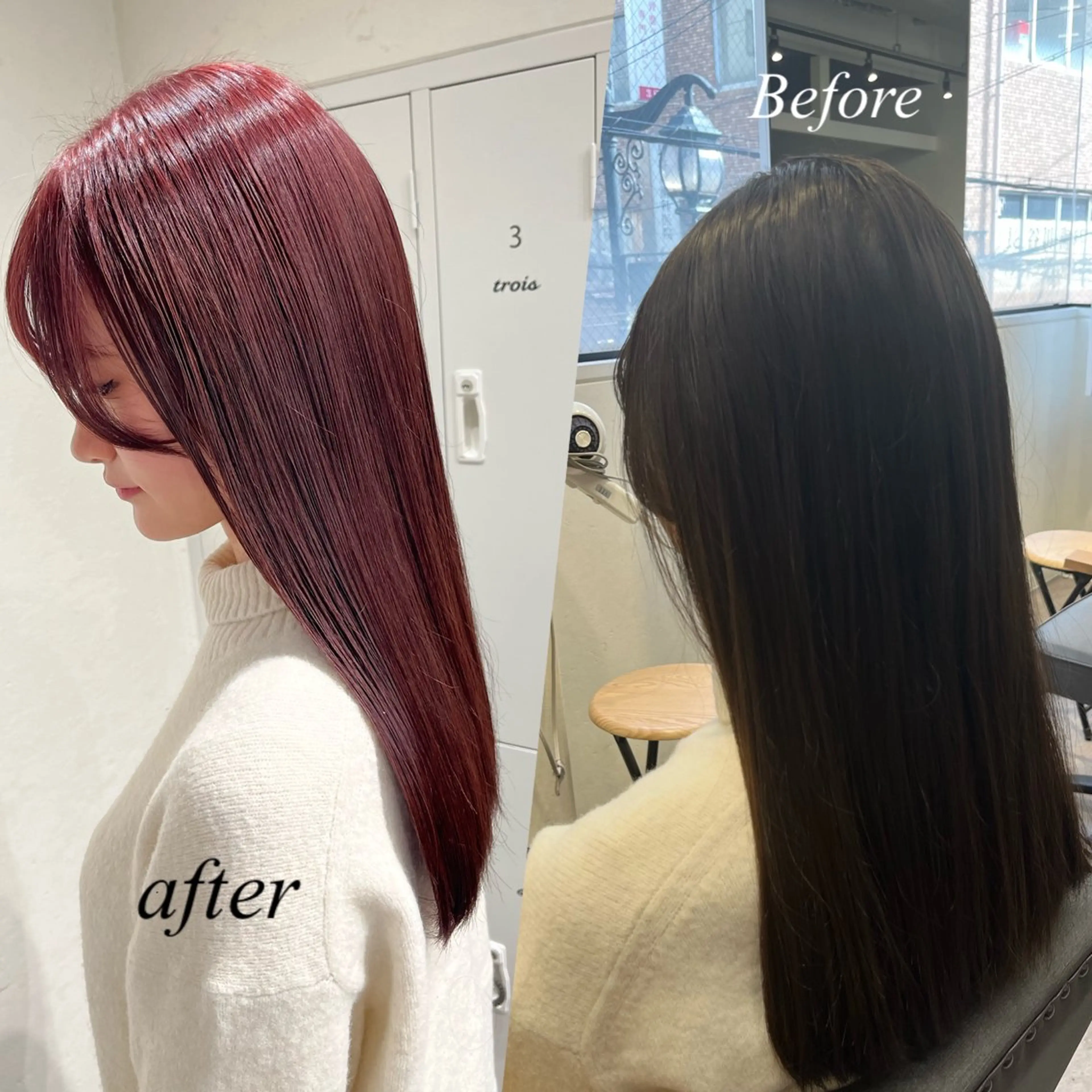 セミロング カラー ブリーチ ダブルカラー ブリーチなしカラー カット ヘアカラー トリートメント ヘッドスパ カラー/髪質改善スペ シャリスト宮本　伸一のヘアスタイル