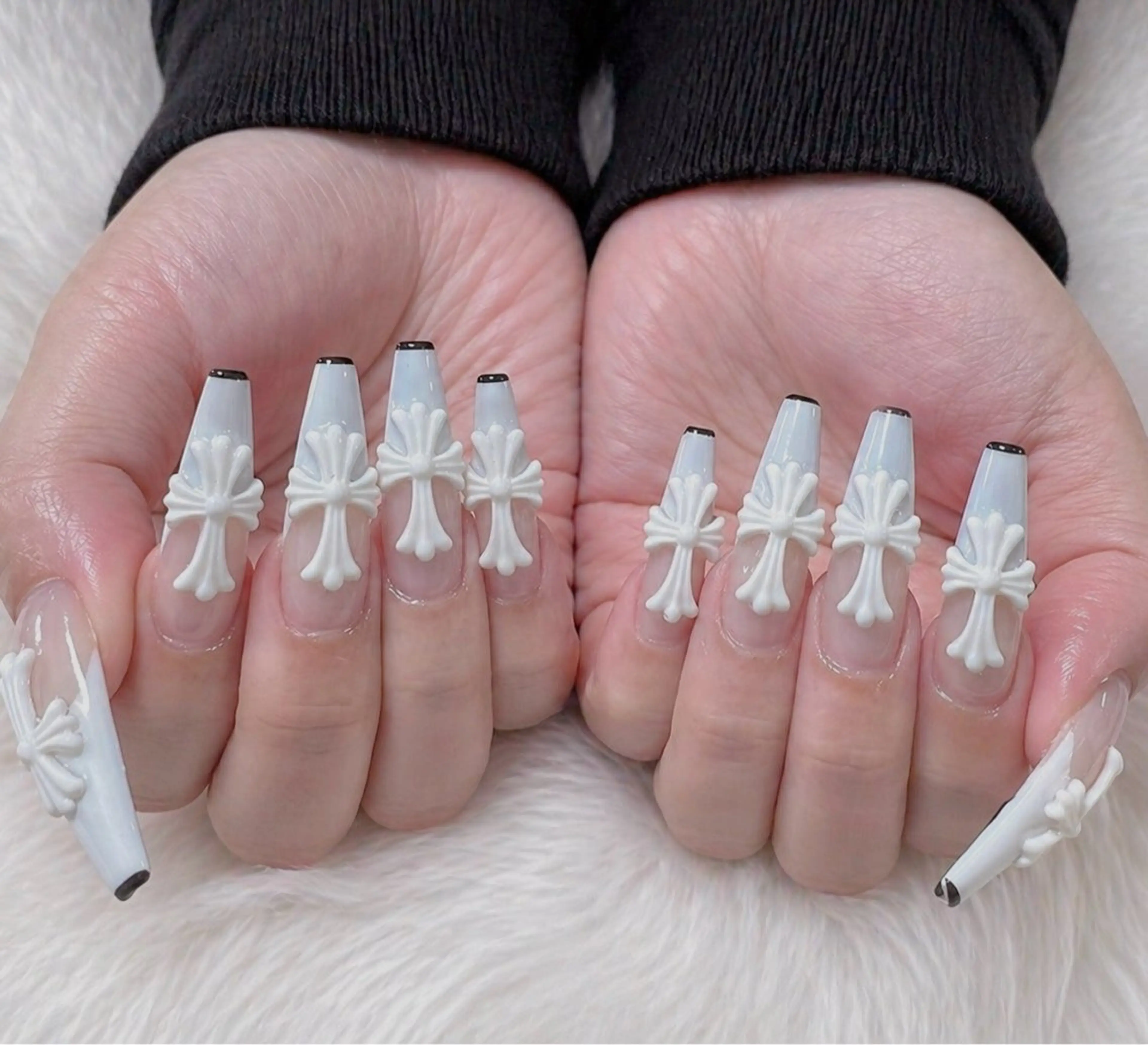 ネイル オーロラネイル クリアネイル 成人式 フラッシュネイル ジェルネイル ハンドネイル Amee Nail Salonのネイルデザイン