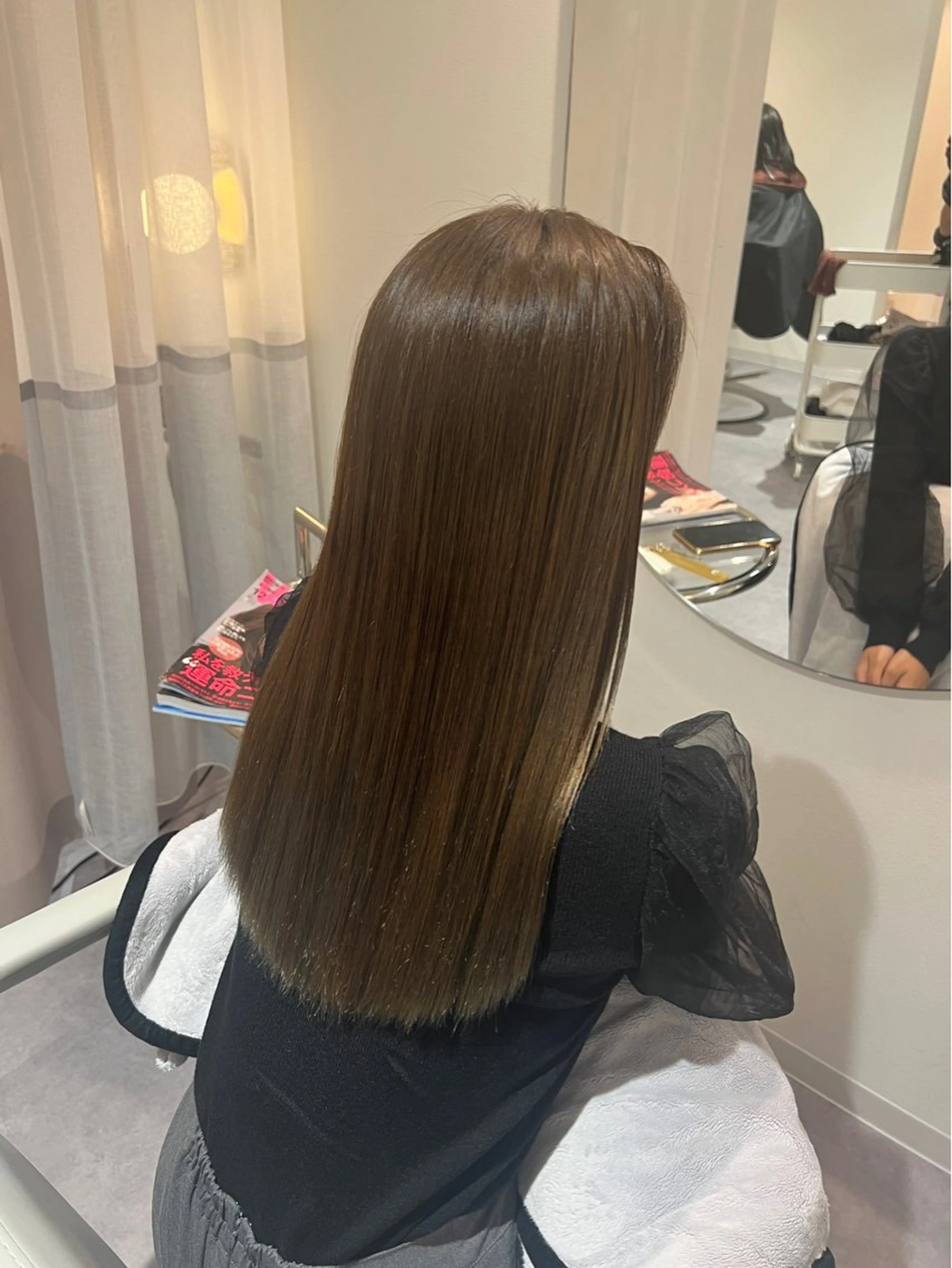 ロング ヘアカラー トリートメント 美髪✨艶髪✨髪質改善 カラー特化🌙鈴屋和のヘアスタイル