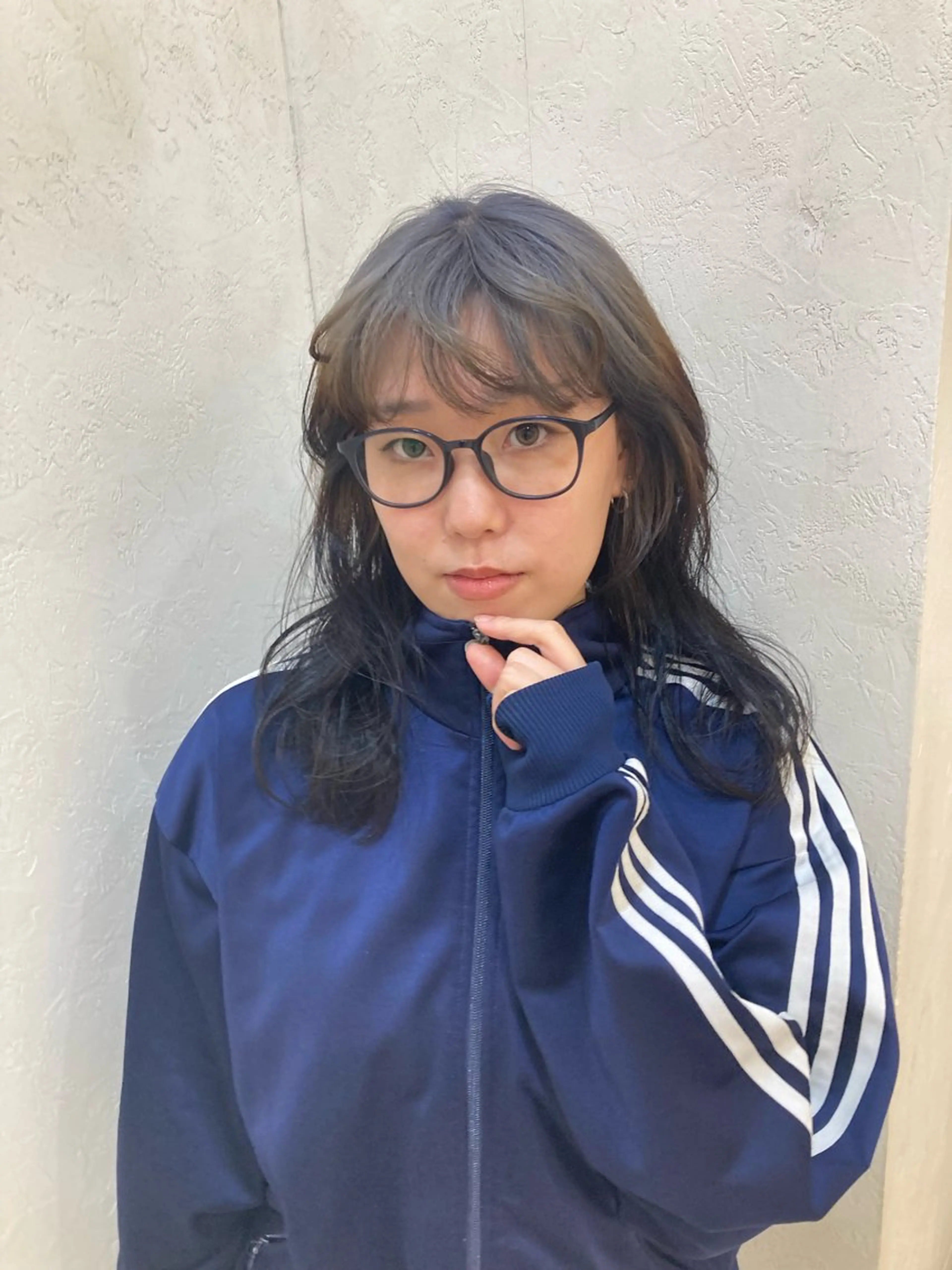 セミロング カラー ヘアアレンジ あべ えみのヘアスタイル