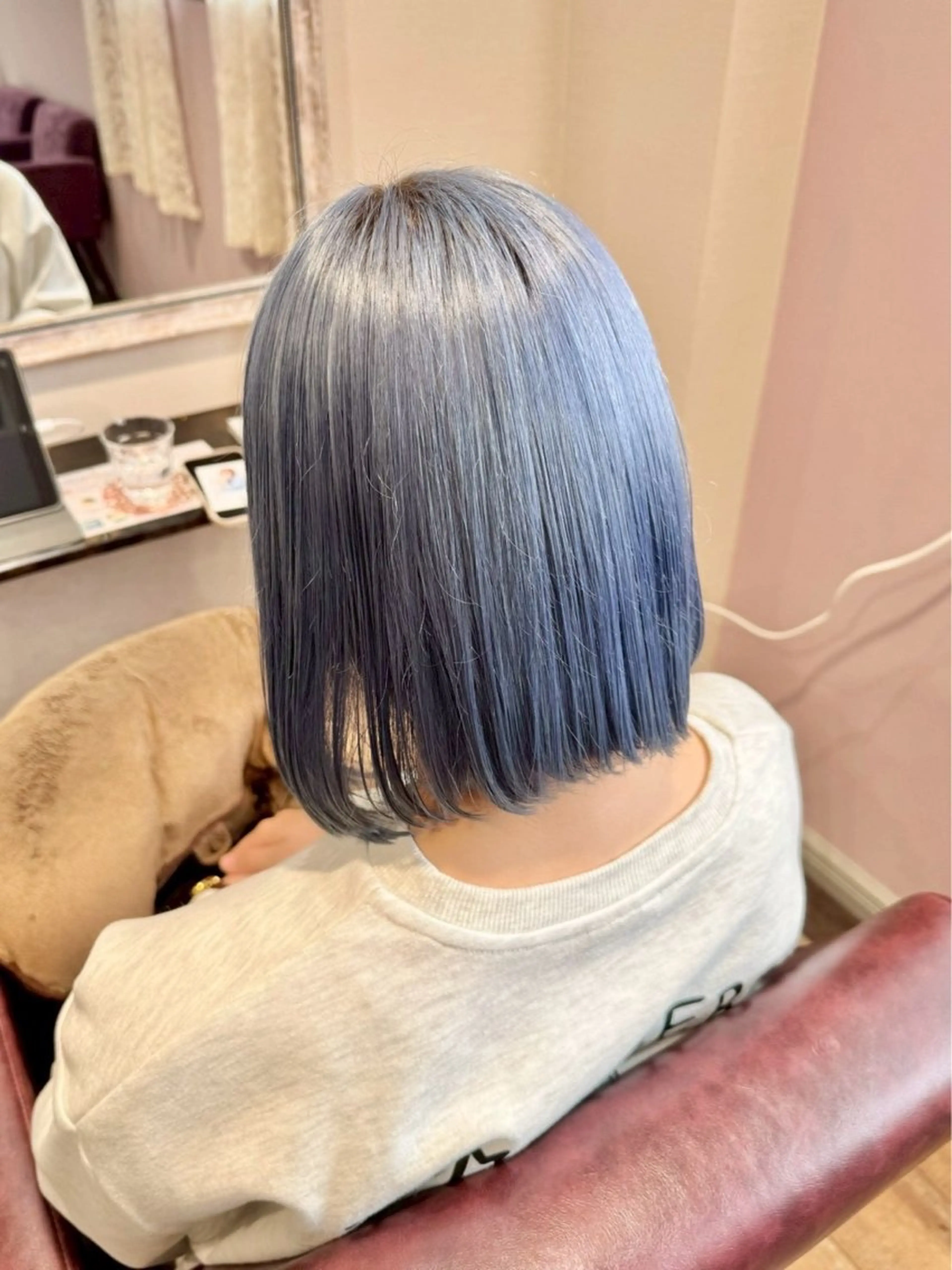 ミディアム カラー 奈那美🌸 韓国ヘア🌸透明感のヘアスタイル