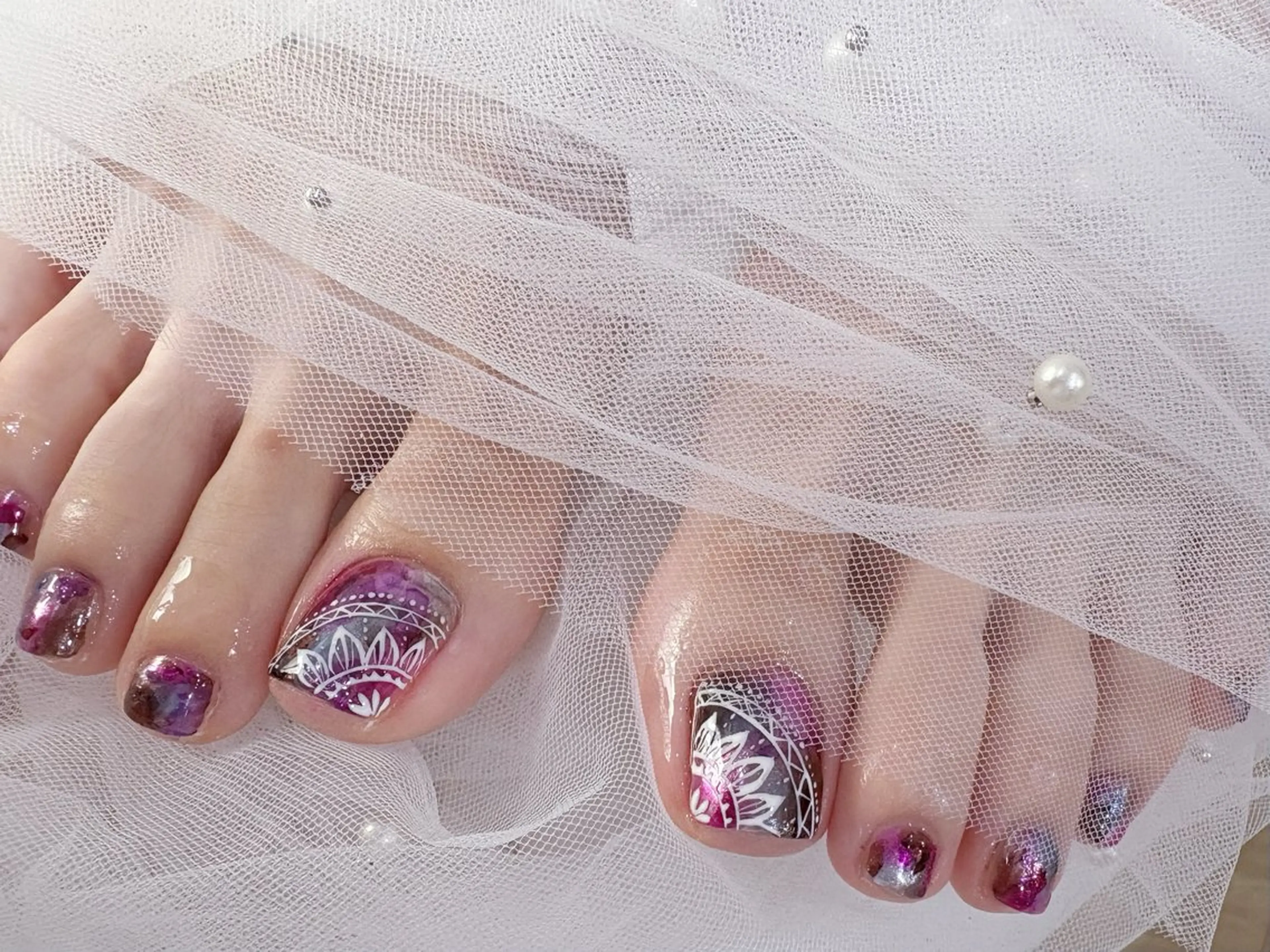 ネイル アートネイル フットネイル Nail R🌷 AKARI恵比寿のネイルデザイン