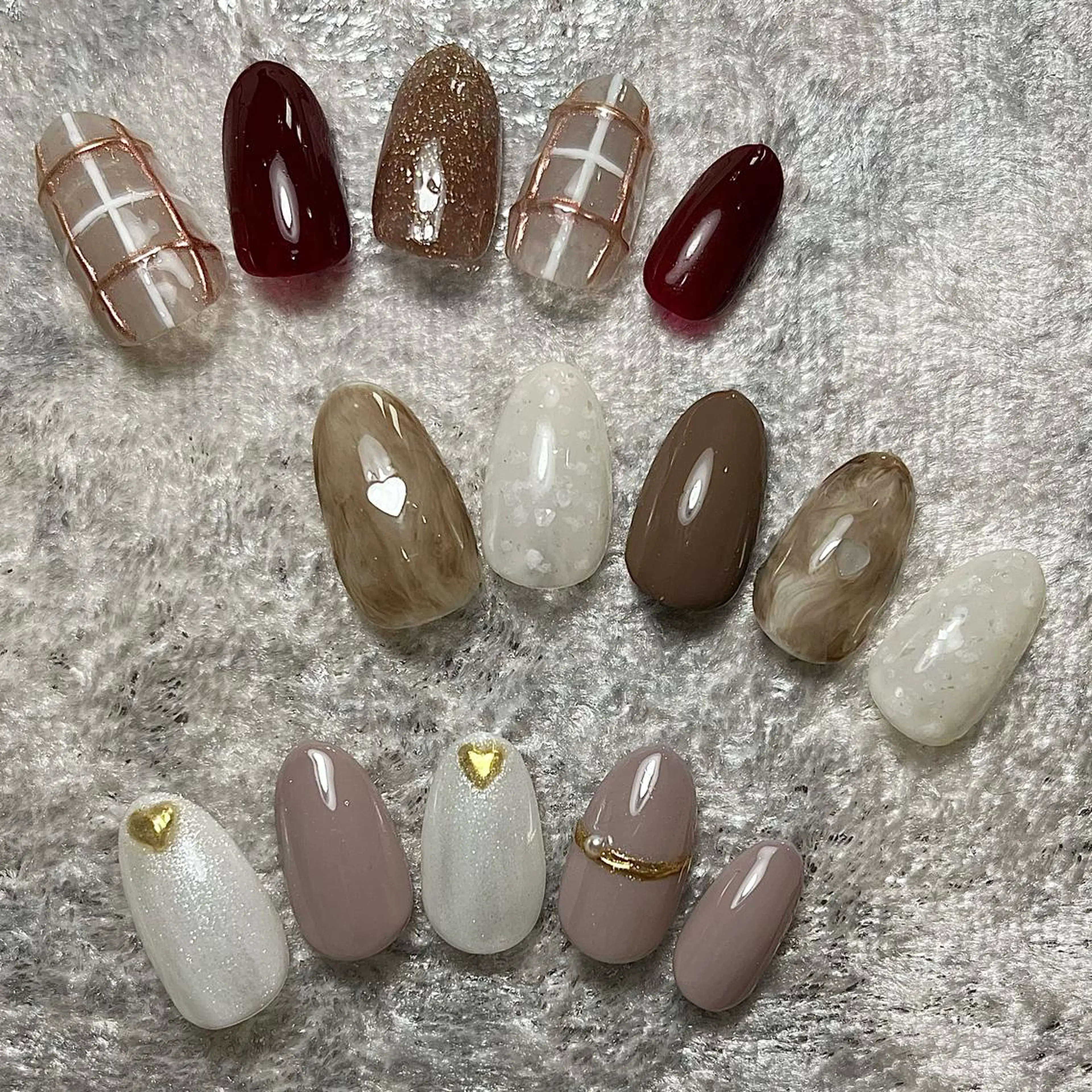 ネイル アートネイル バレンタイン cielbe nailのネイルデザイン