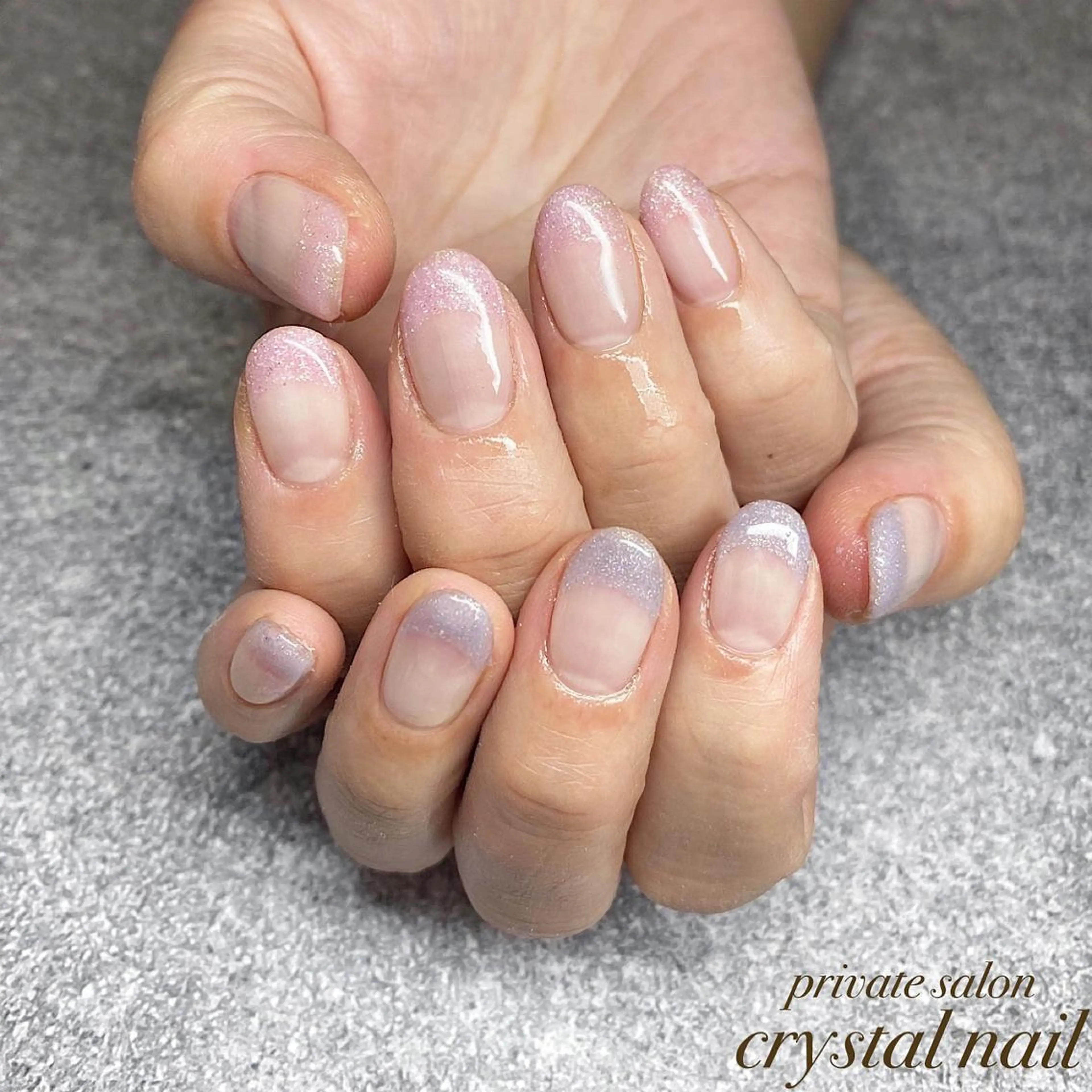 ネイル フレンチネイル Crystal Nailのネイルデザイン