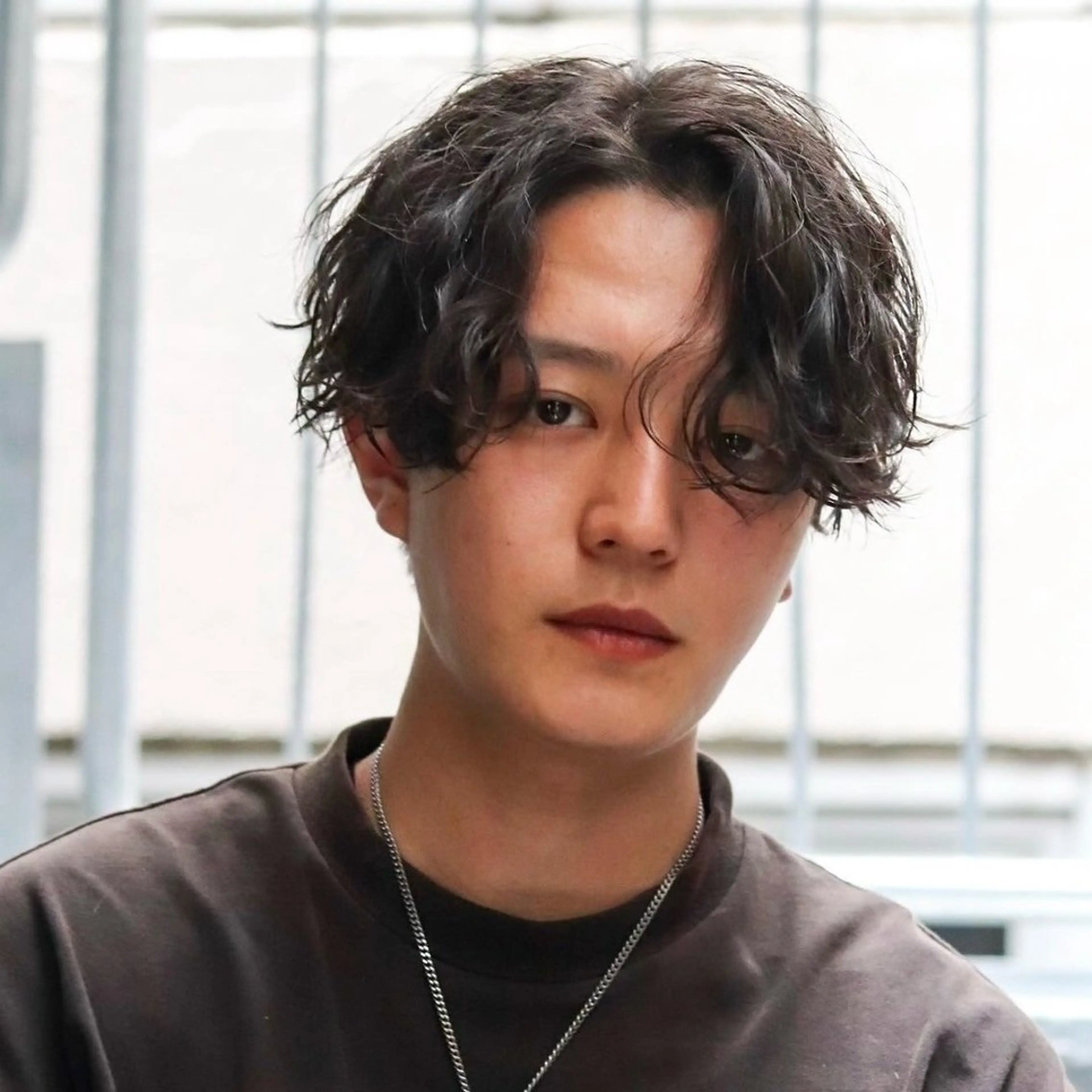 ミディアム カラー パーマ メンズ カット パーマ トリートメント ハイトーン/メンズマ ッシュ/KYOHEIのヘアスタイル