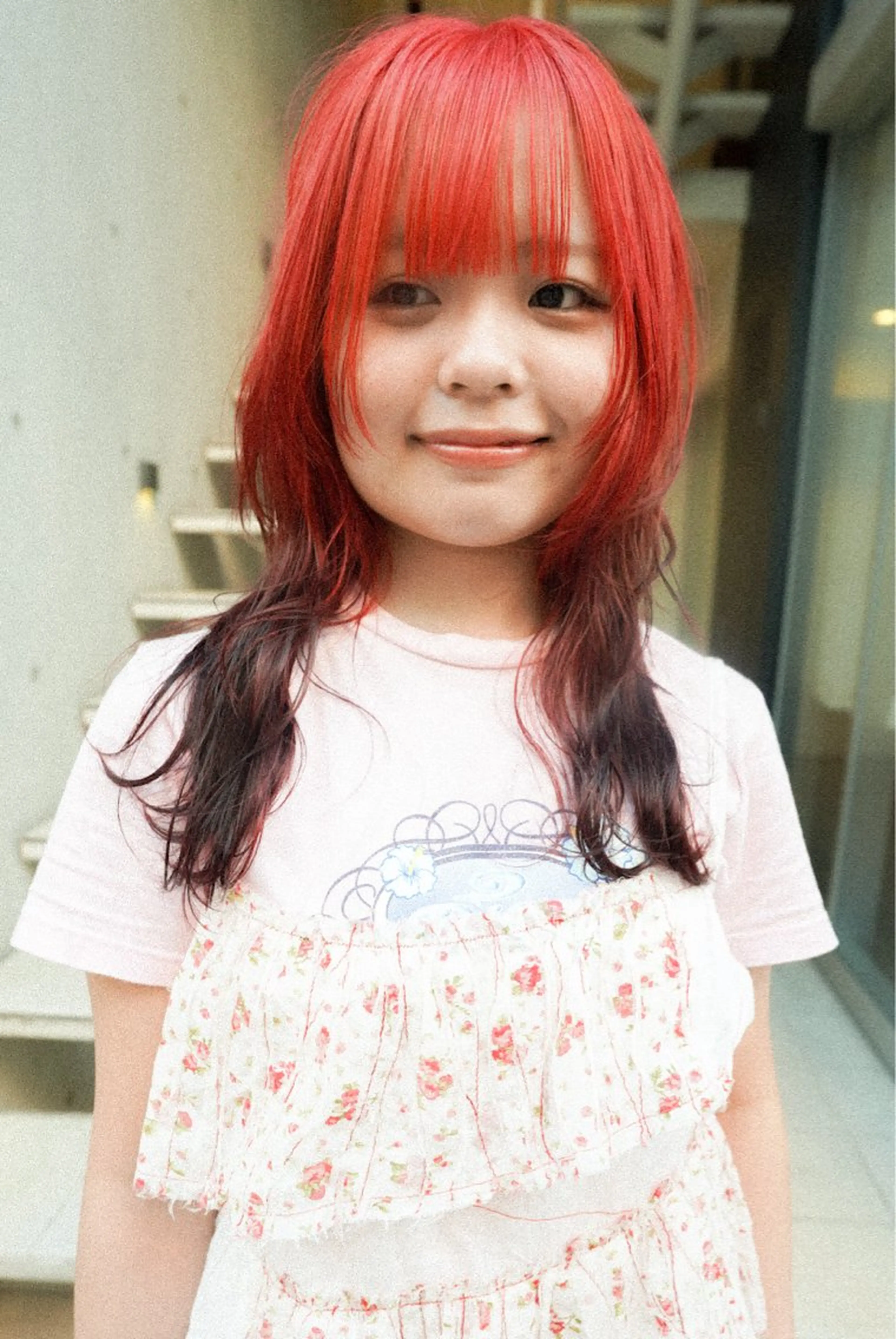 ロング カラー カット ヘアカラー トリートメント 前田 陽南子のヘアスタイル