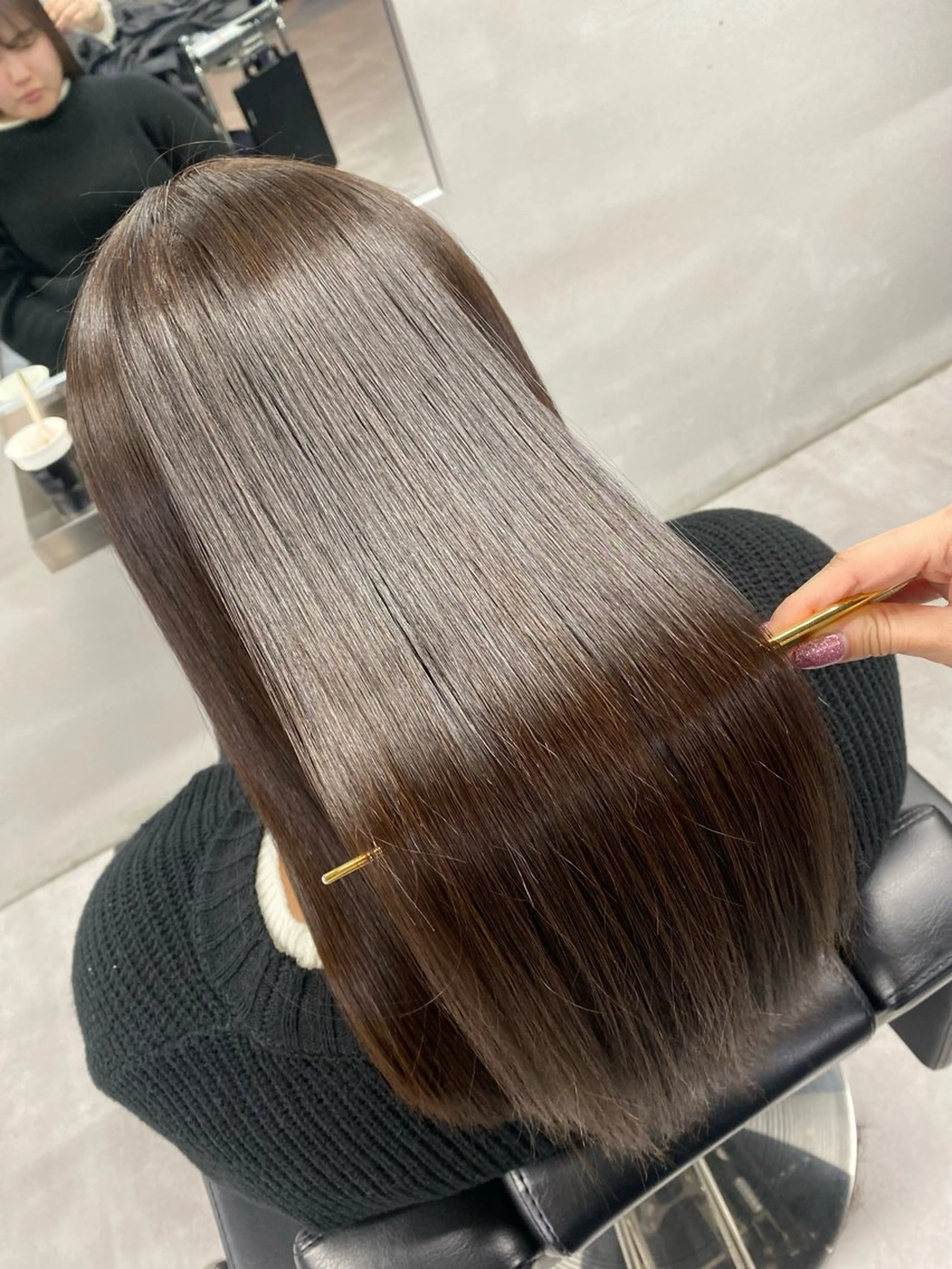 ロング カット 縮毛矯正 トリートメント 艶髪/縮毛矯正 🫧辻野海羽のヘアスタイル