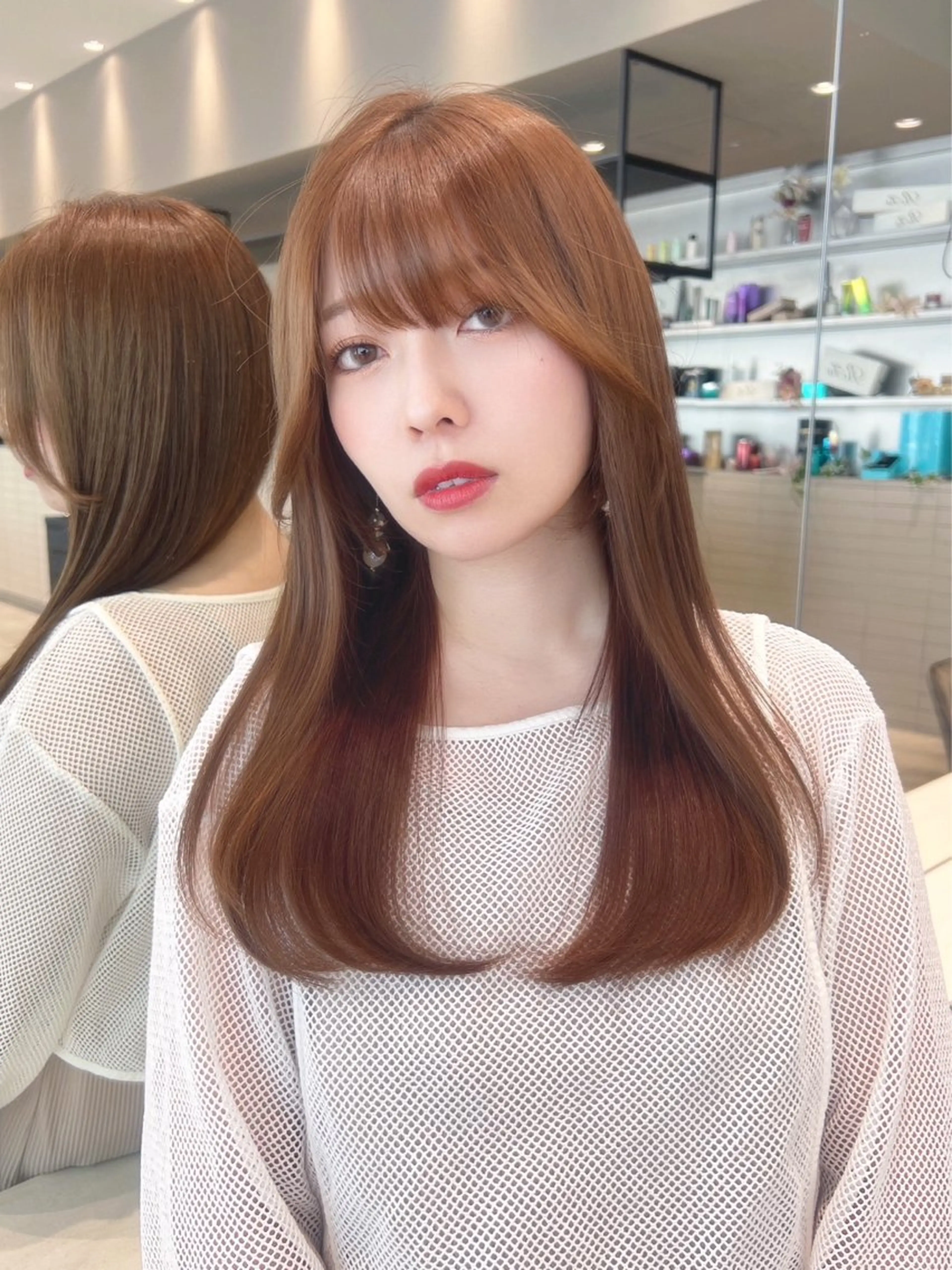 ロング 小嶋 真滋のヘアスタイル