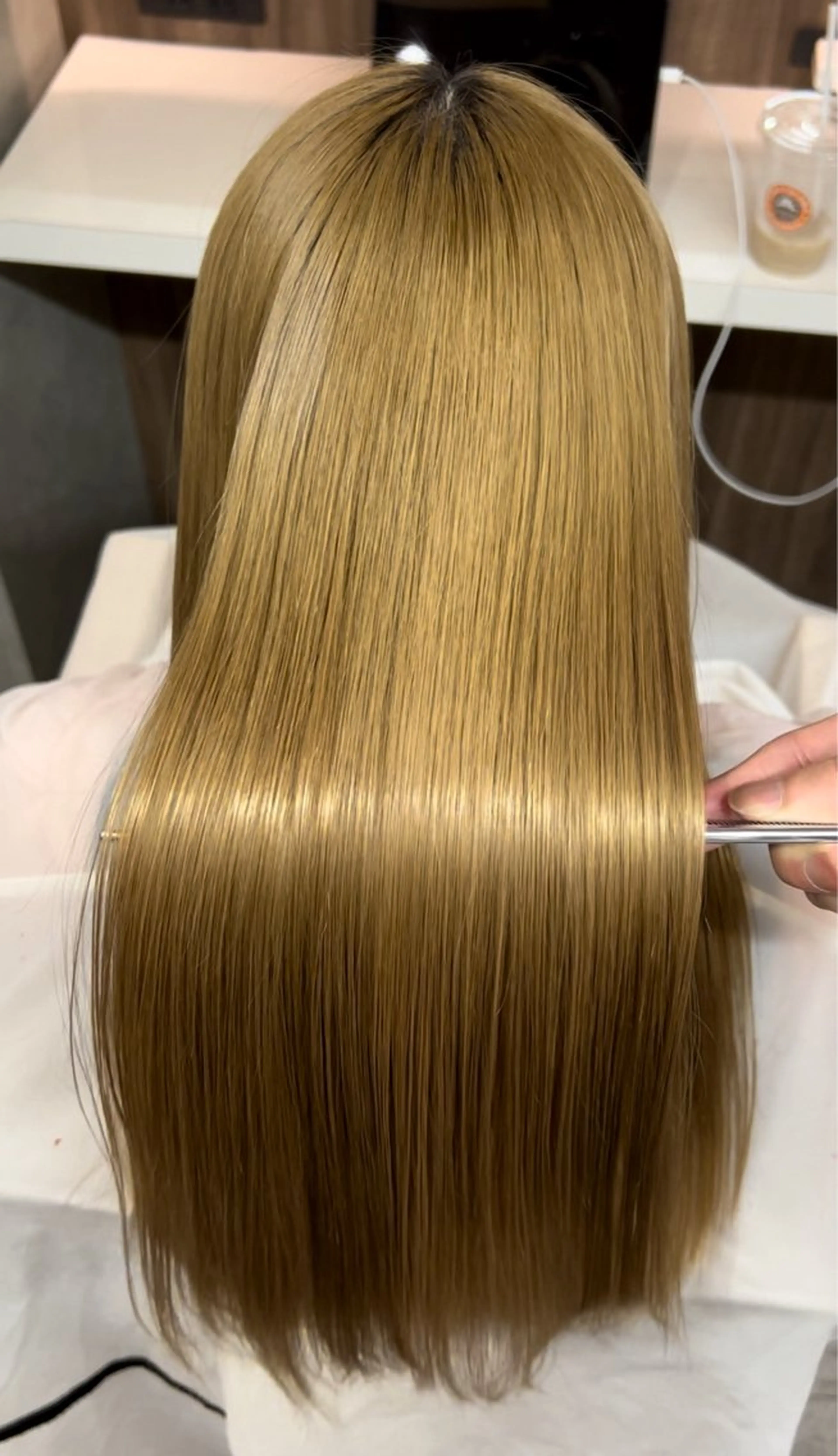 ロング 酸性ストレート 縮毛矯正 ユアーズヘアーセカンド所属・広島No.1美髪矯正 髪質改善/河村総一郎のヘアスタイル