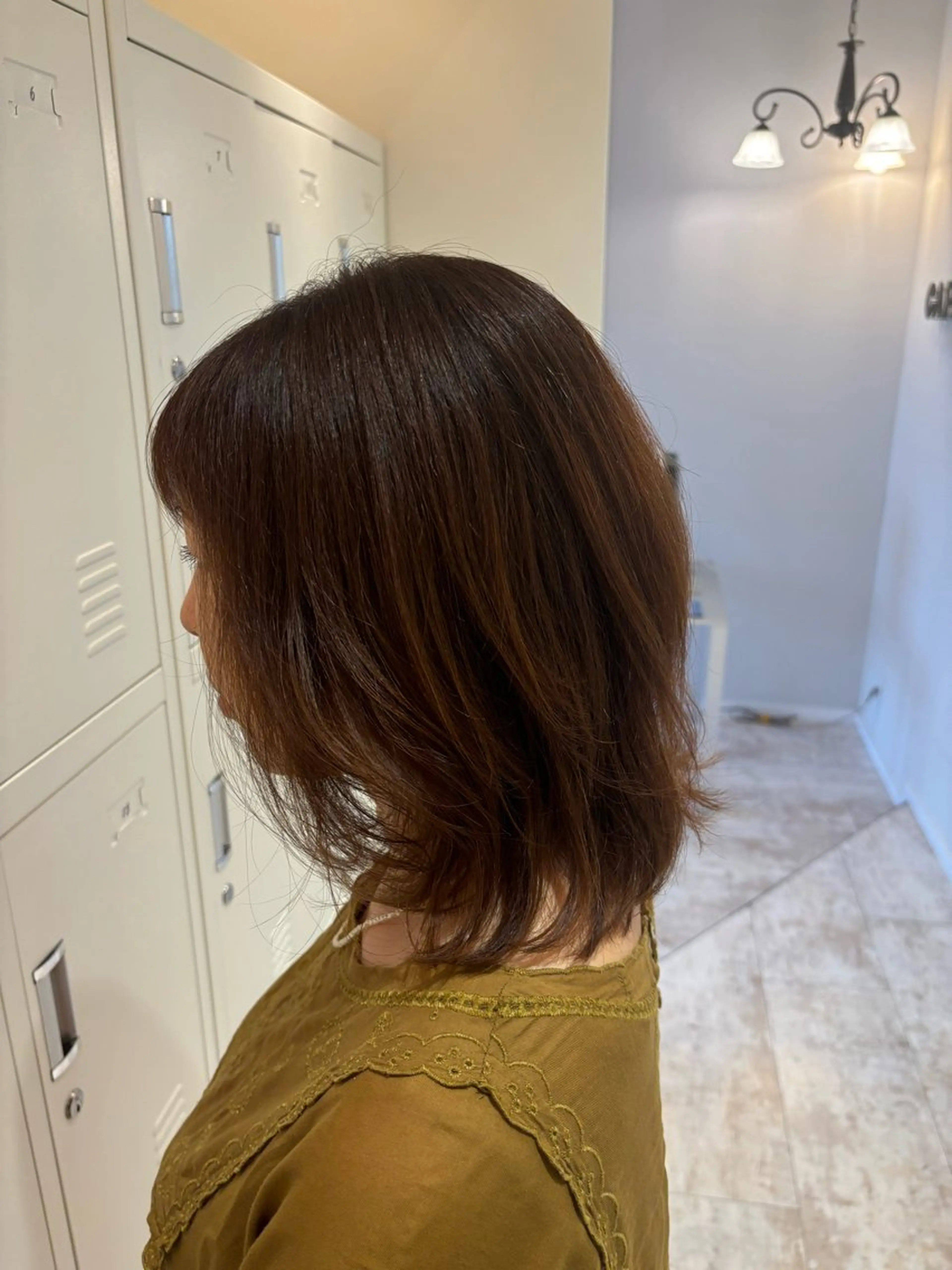 ミディアム カラー カーリーパーマ/ パーマ/SAKURAのヘアスタイル