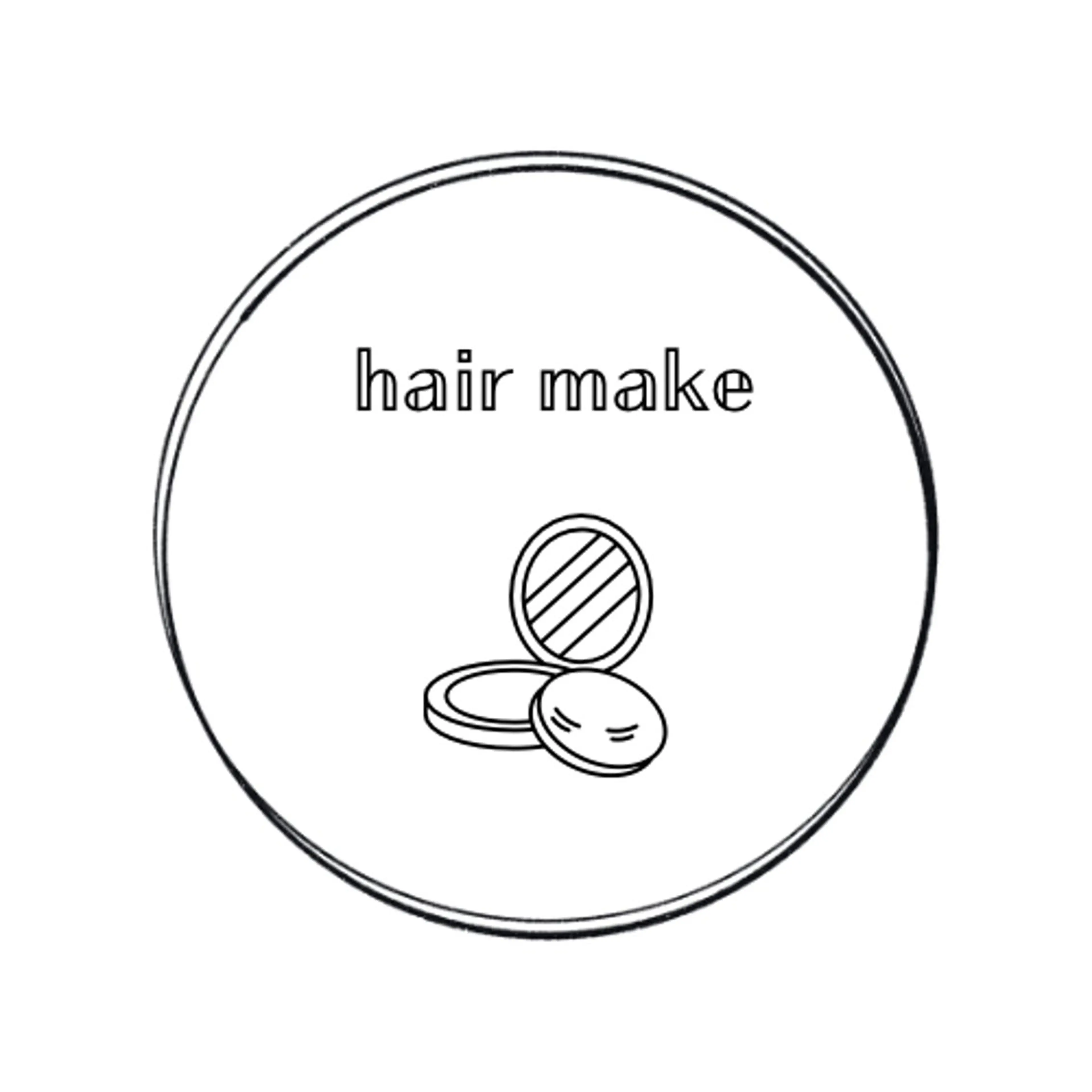 ヘアセット+メイクセットメニューの写真