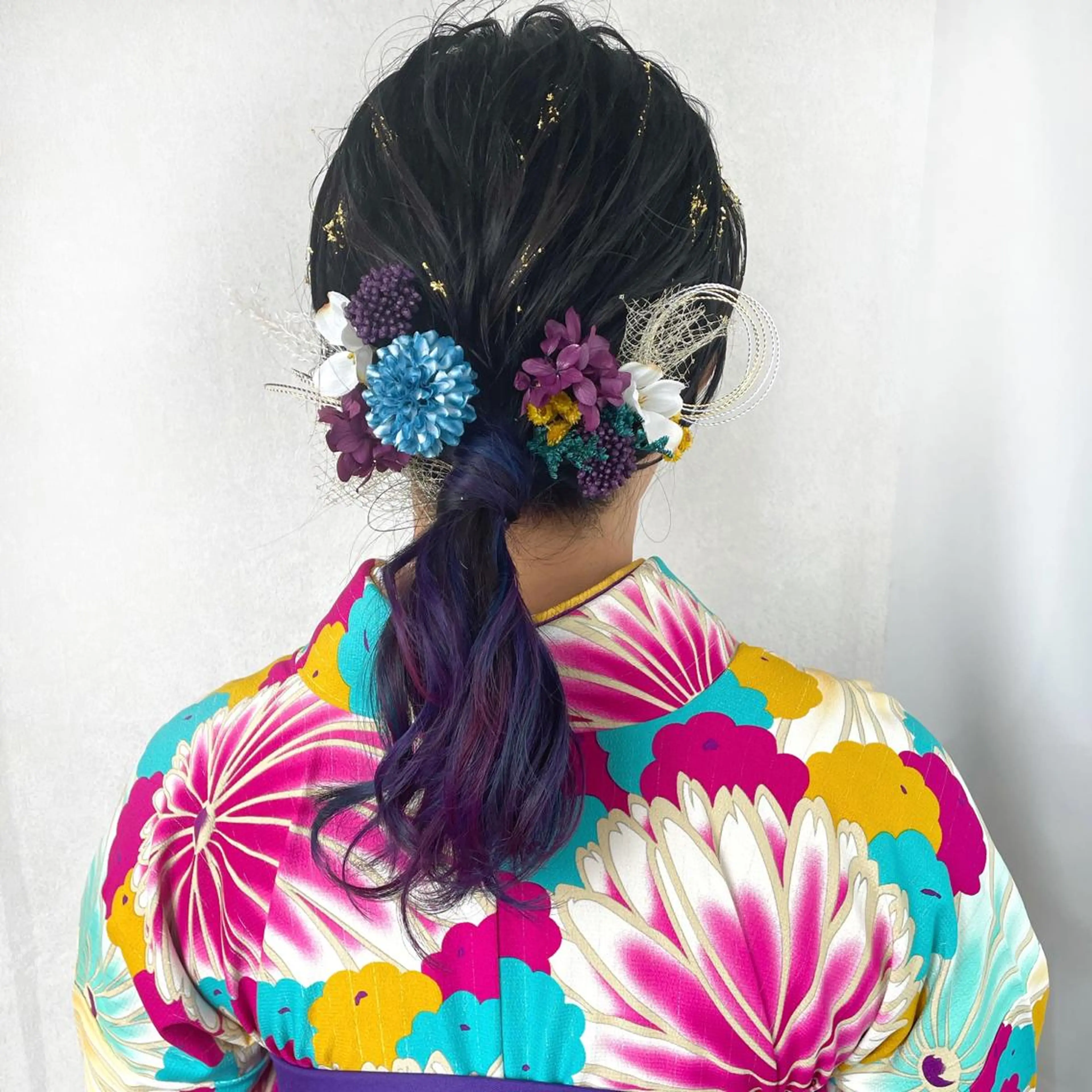 ヘアアレンジ 卒業式のヘアスタイル 🪐脱白髪染め 🪐松尾菜々美のヘアスタイル