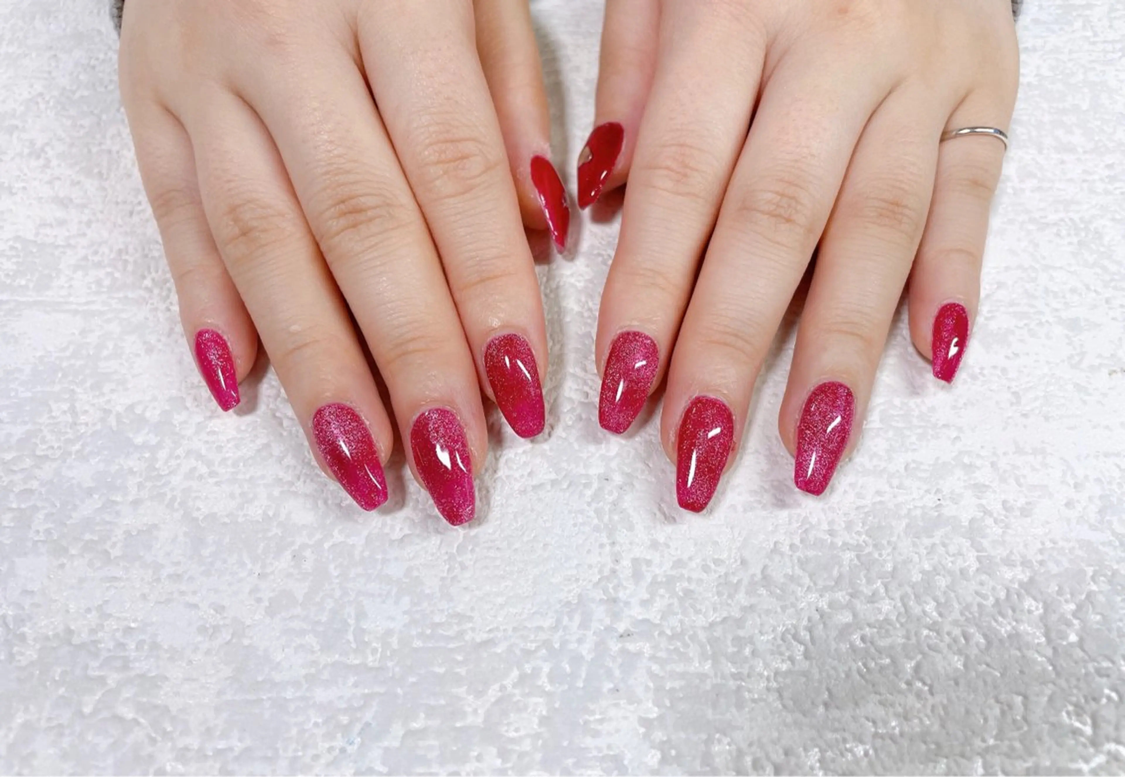 ネイル オーロラネイル フットネイル フレンチネイル ジェルネイル 韓国ネイル ハンドネイル mogunail &blowのネイルデザイン