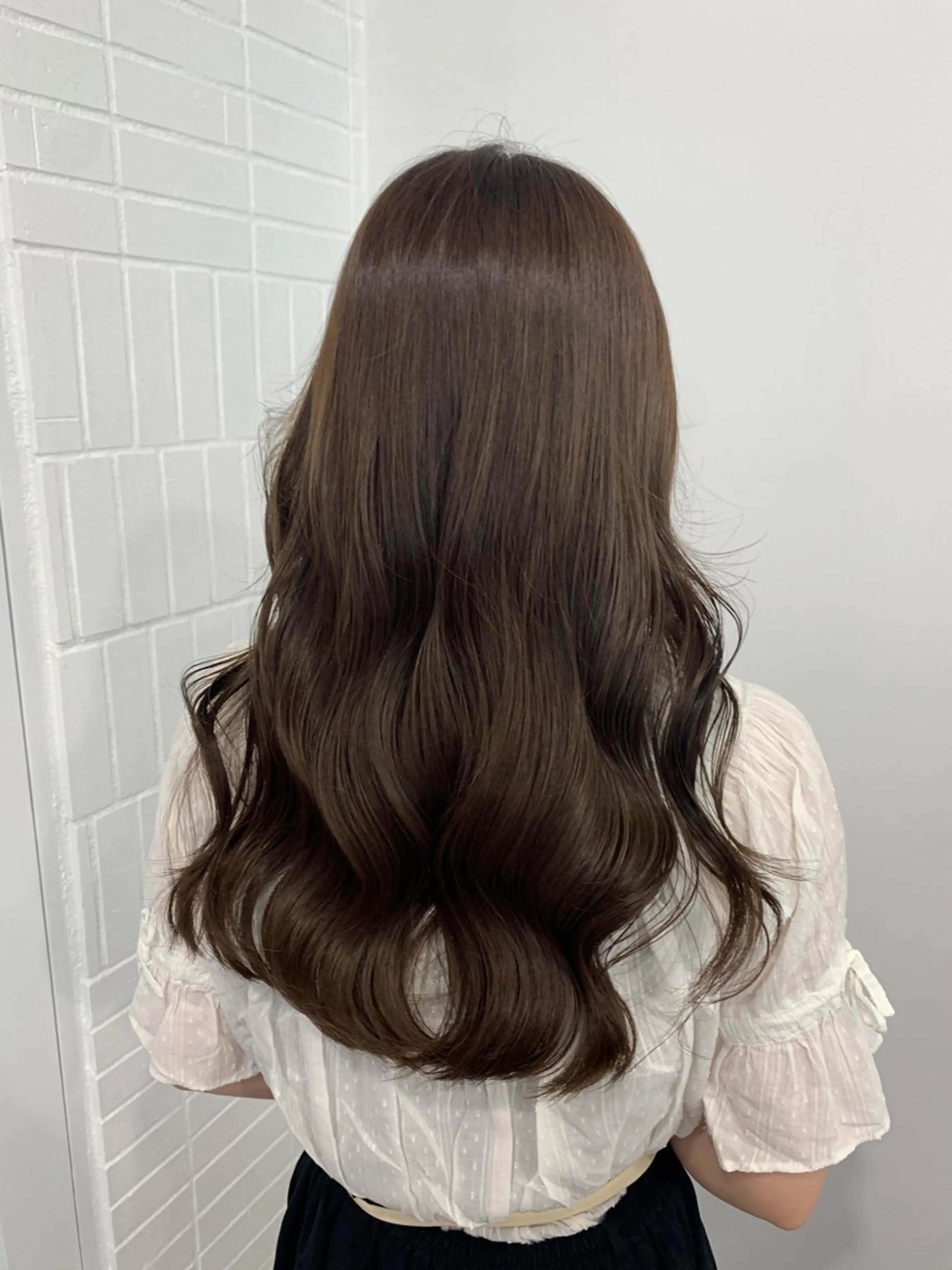 ミディアム カラー ブリーチ ブリーチなしカラー ヘアカラー トリートメント ダメージレス艶髪 🦋MISAKI🦋のヘアスタイル