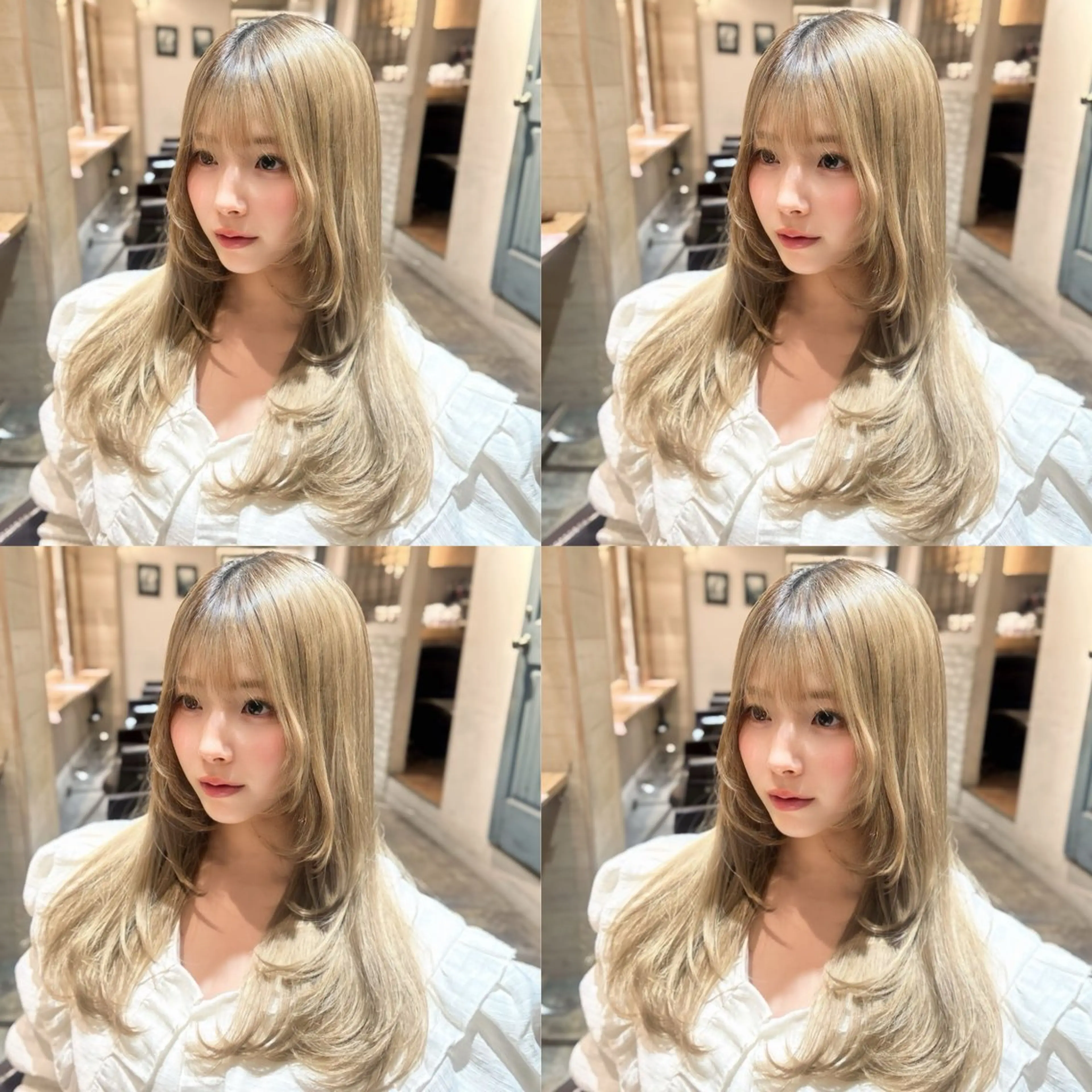 ロング カラー ヘアアレンジ カット ヘアカラー トリートメント 💎韓国レイヤー ×エクステゆうま💎のヘアスタイル