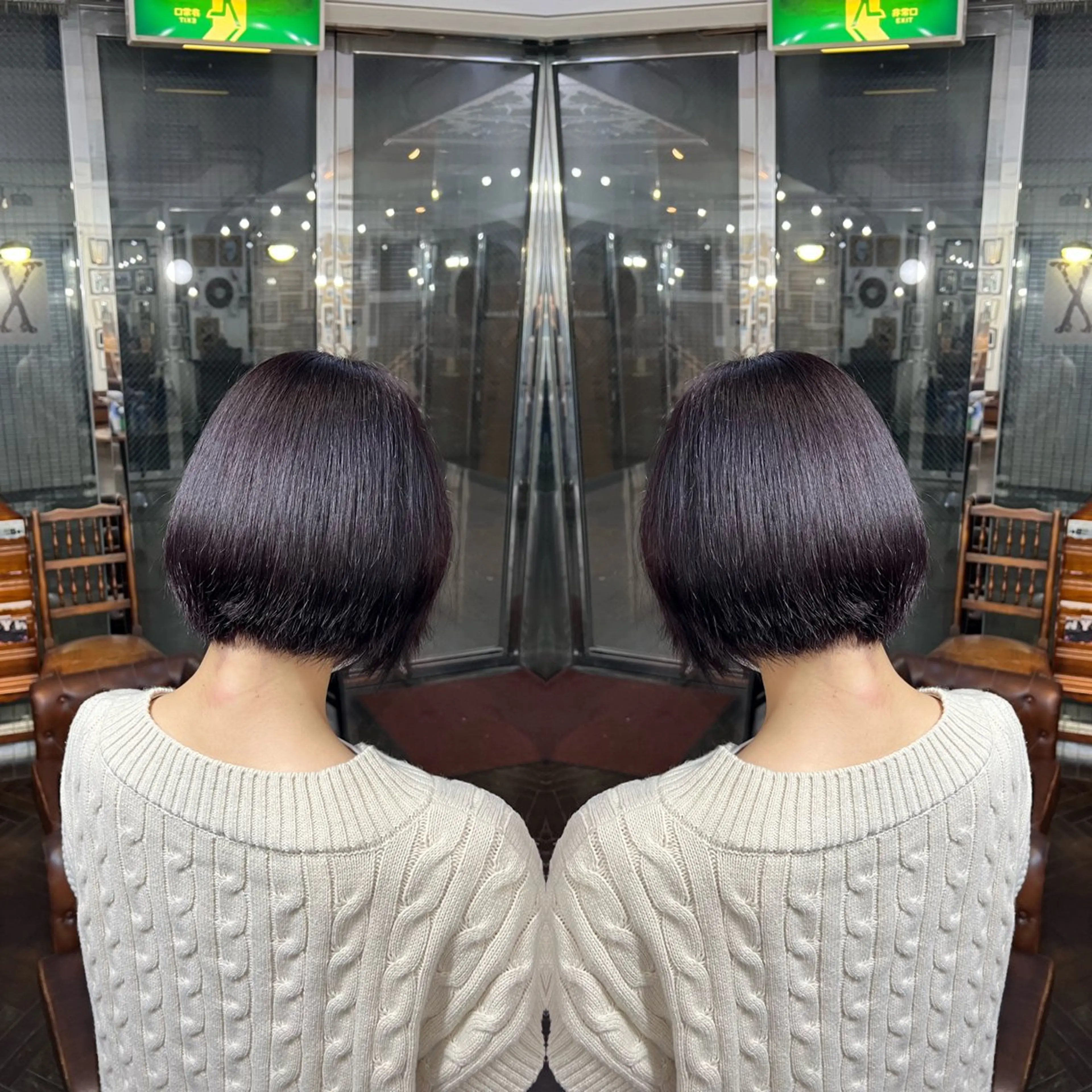 ショート カラー ハイライト/レイヤー /ハイトーン/AOIのヘアスタイル