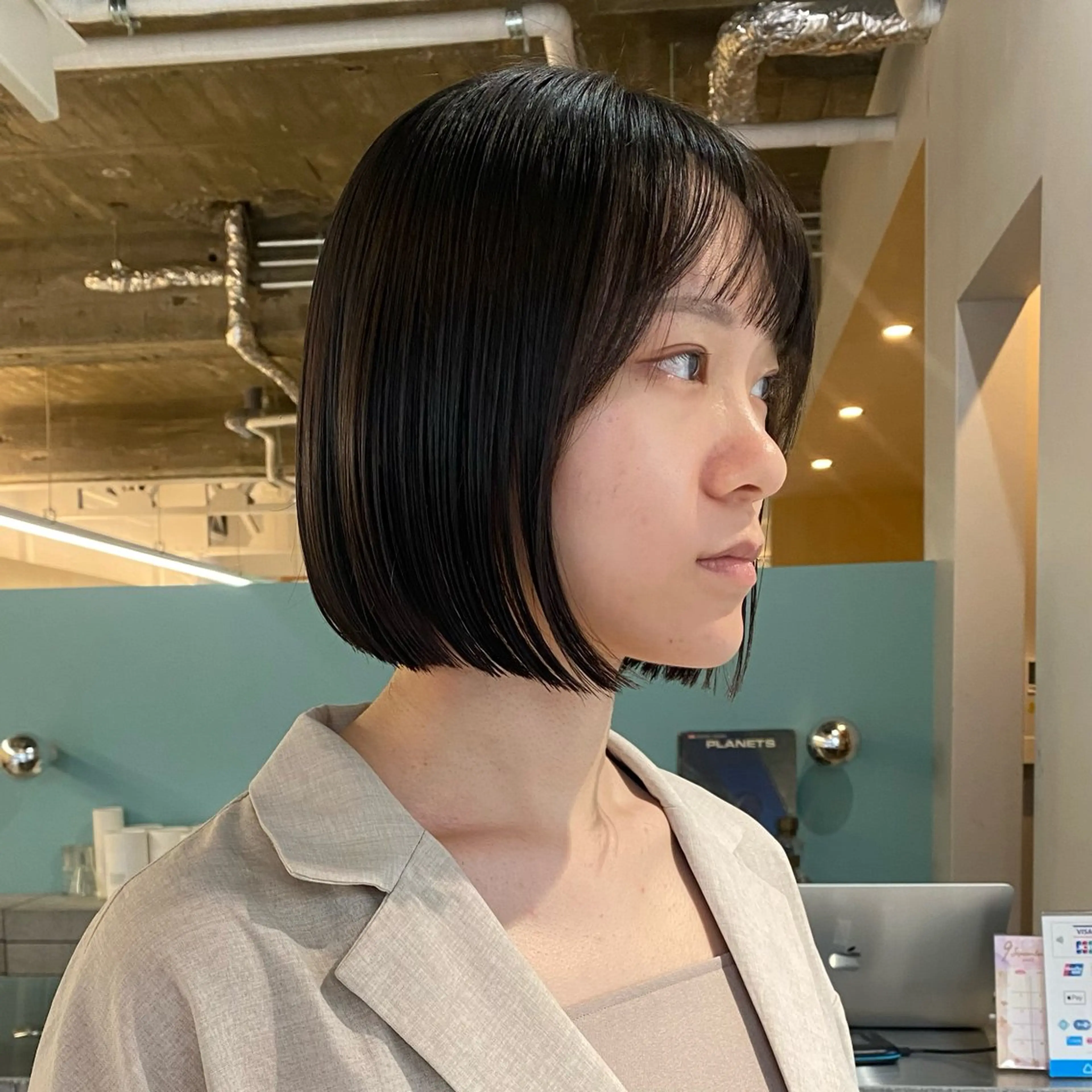 ショート 髪質改善 小顔カット トリートメント カット ヘアカラー トリートメント やまぐち もえかのヘアスタイル