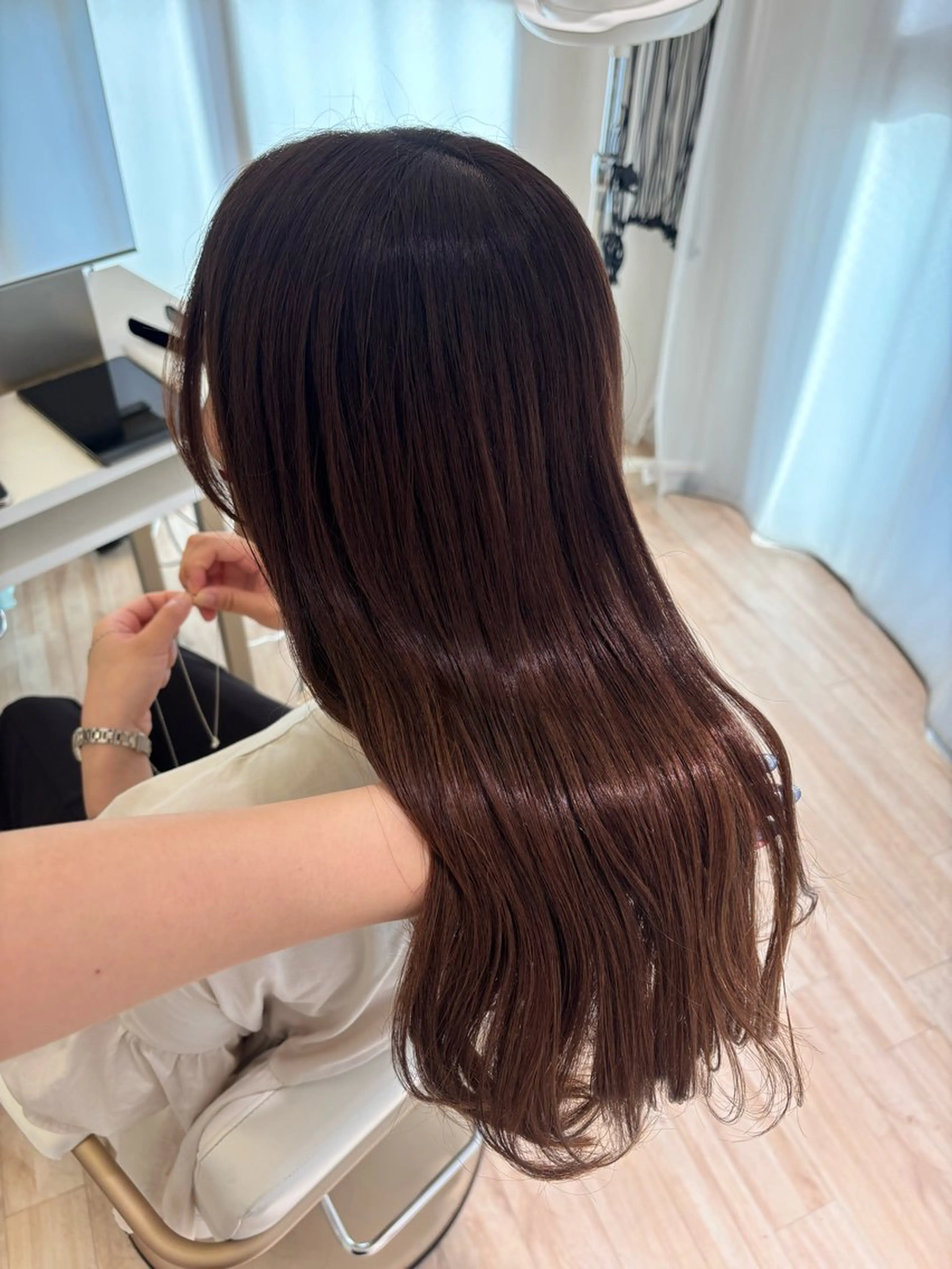 ロング カラー ParveMix 岡本えりかのヘアスタイル