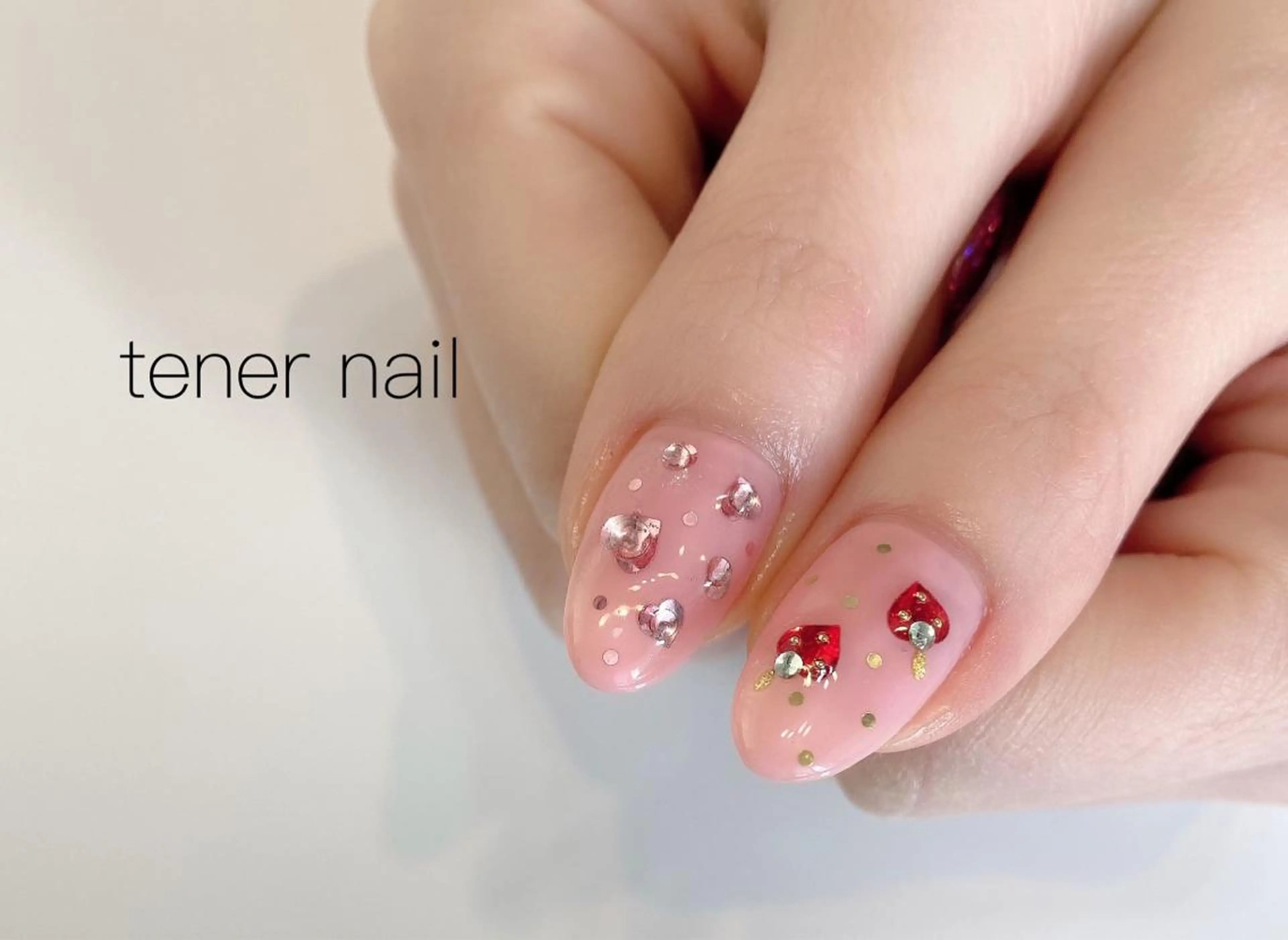 ネイル バレンタイン テネルネイル tener nailのネイルデザイン