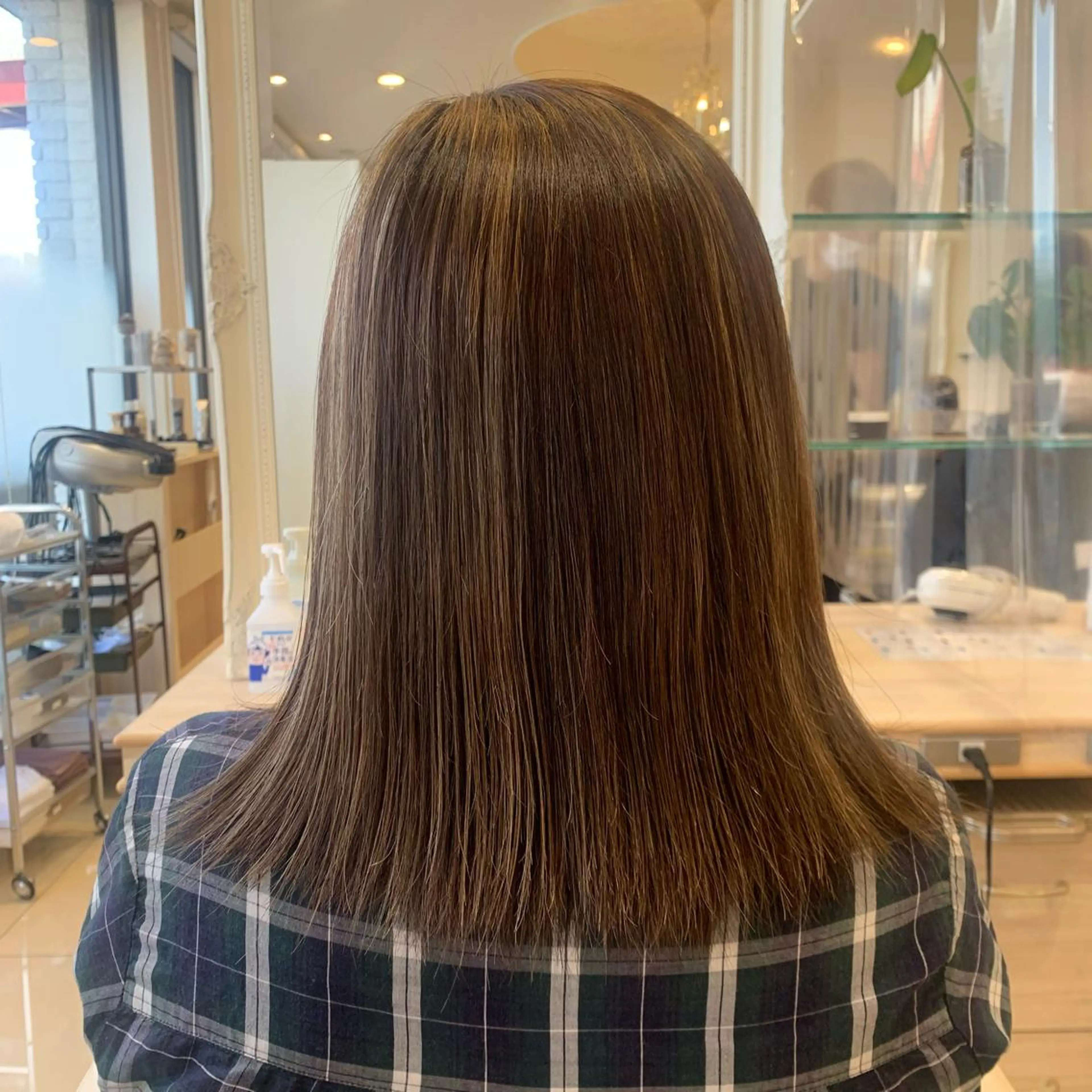 カラー 韓国風🌷✨ 守屋紗希のヘアスタイル