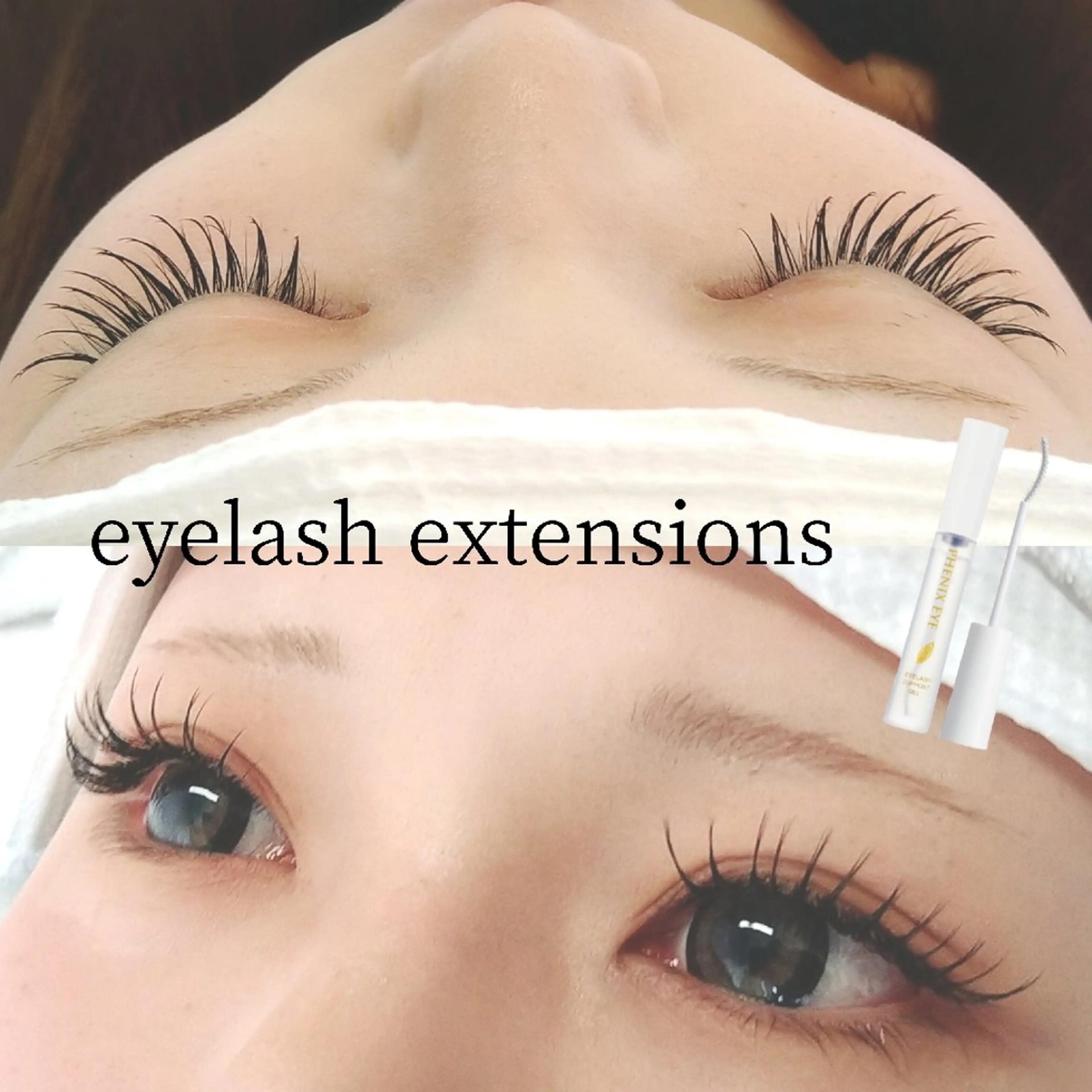 マツエクシングル　フラット上120本　コーティング仕上げの写真