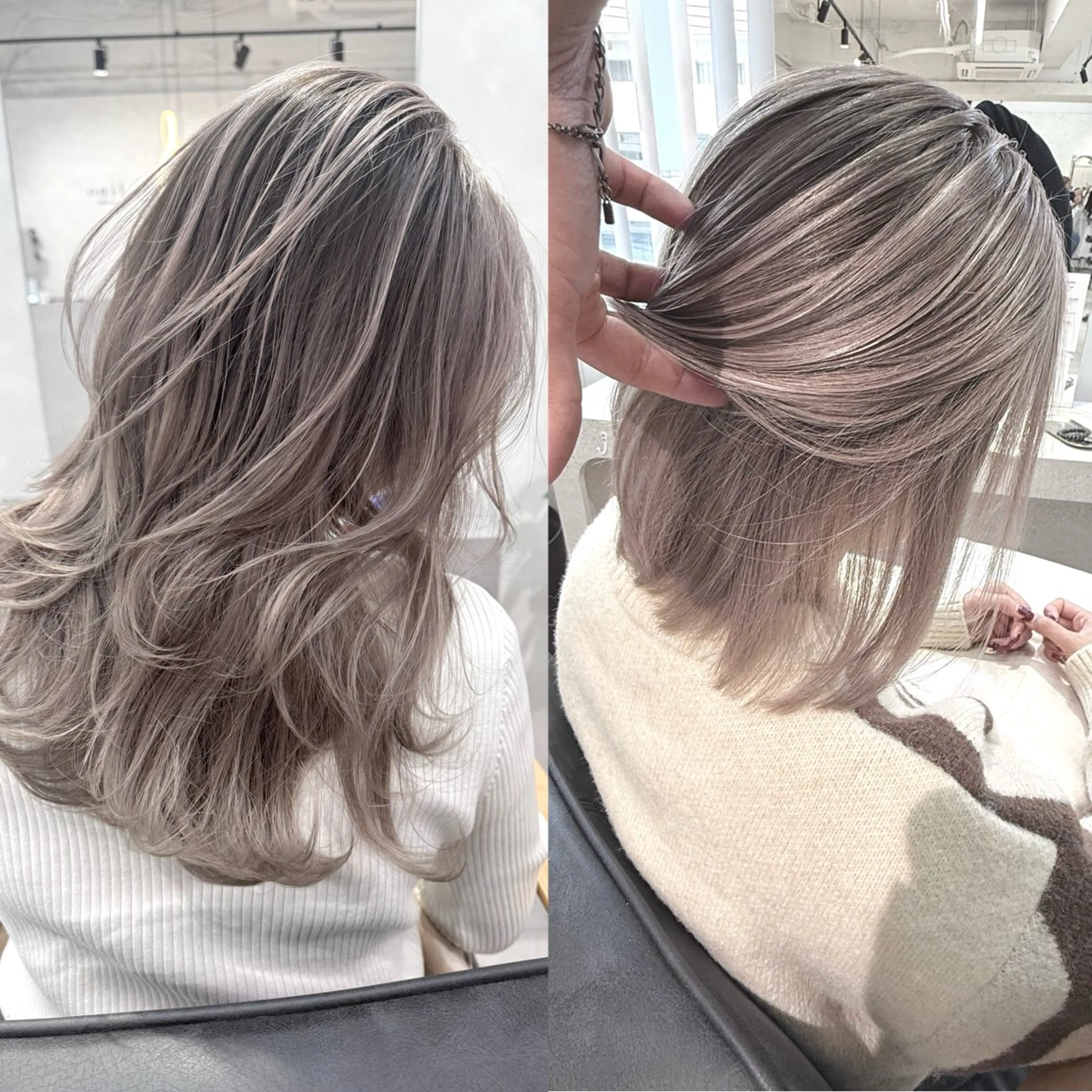 セミロング ヘアカラー トリートメント 💎lino _by _ACNE💎 🧸のヘアスタイル