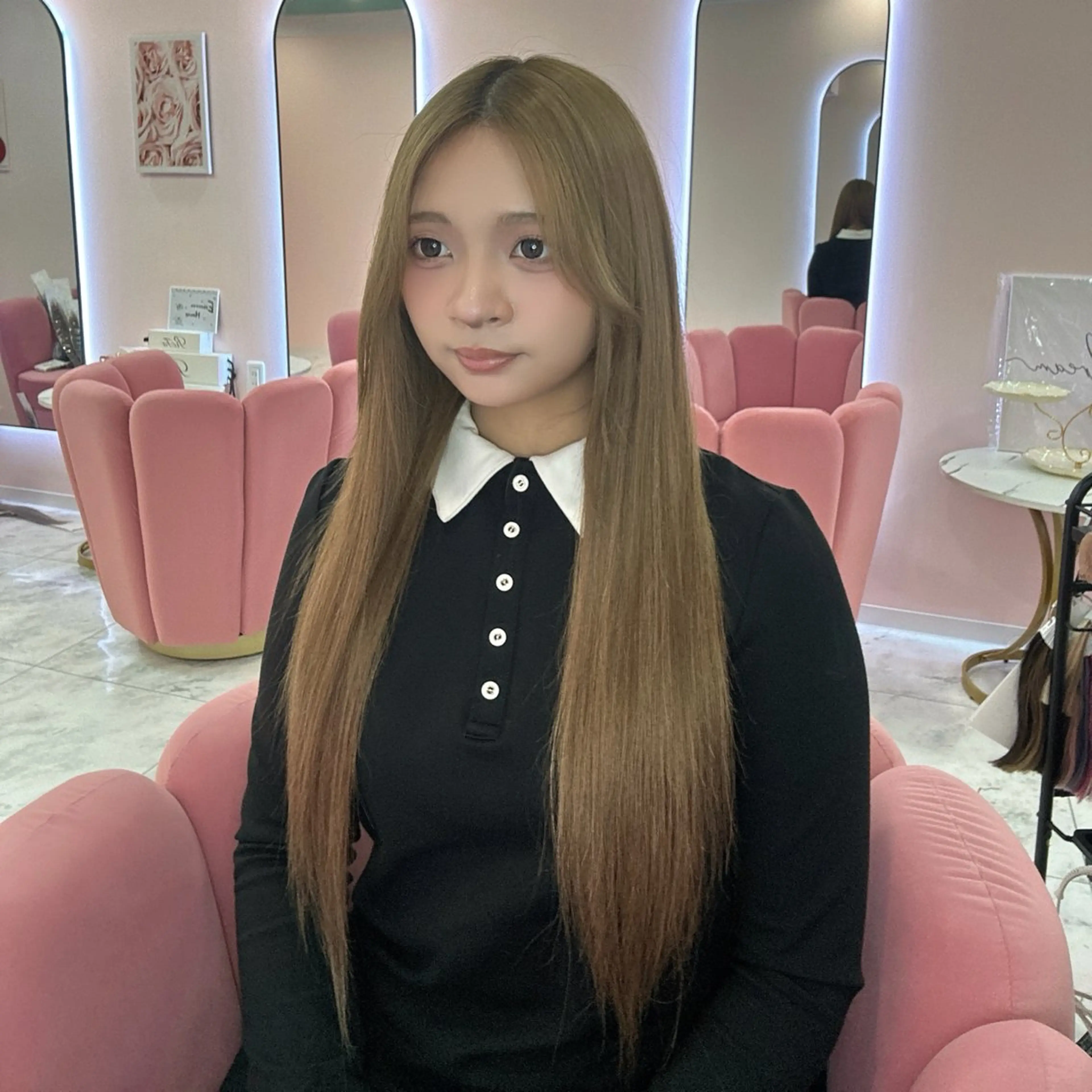 ロング シールエクステ エクステ カット エクステ シールエクステの女神 🍑Momo🍑のヘアスタイル