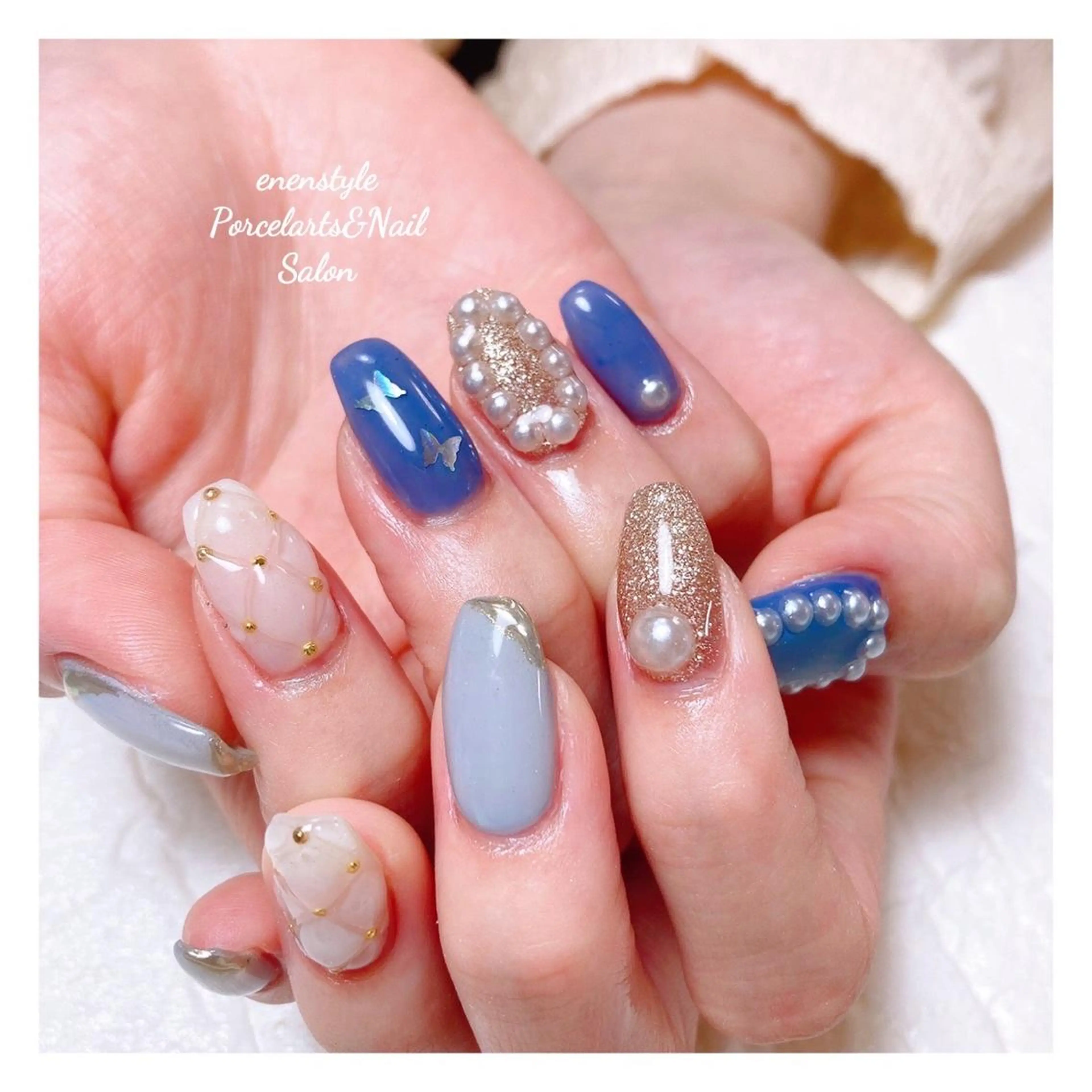 ミディアム ネイル 👑enen style👑のネイルデザイン