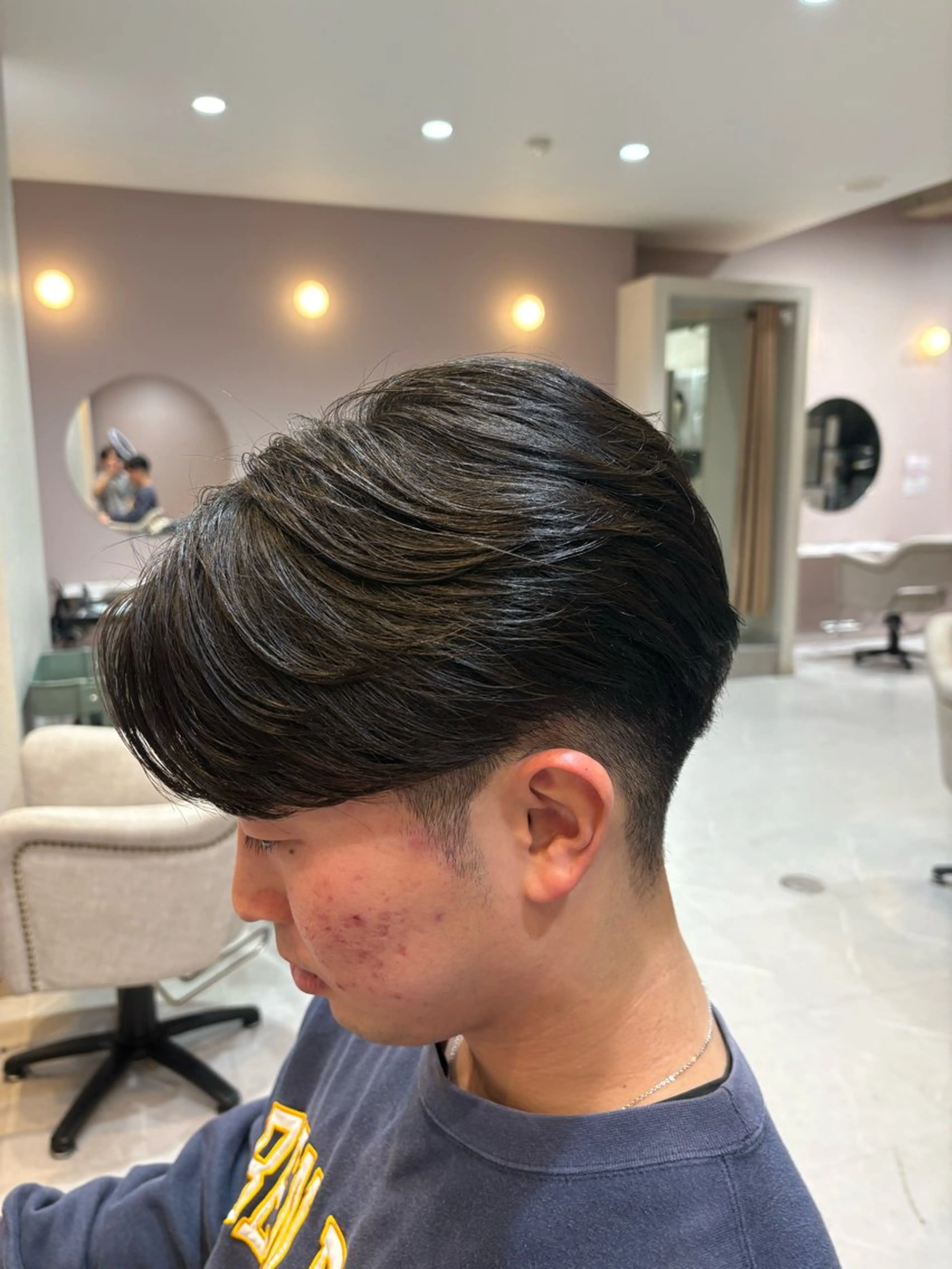 メンズ カット 縮毛矯正 💎曲がる縮毛矯正 💎透明感カラー/のヘアスタイル