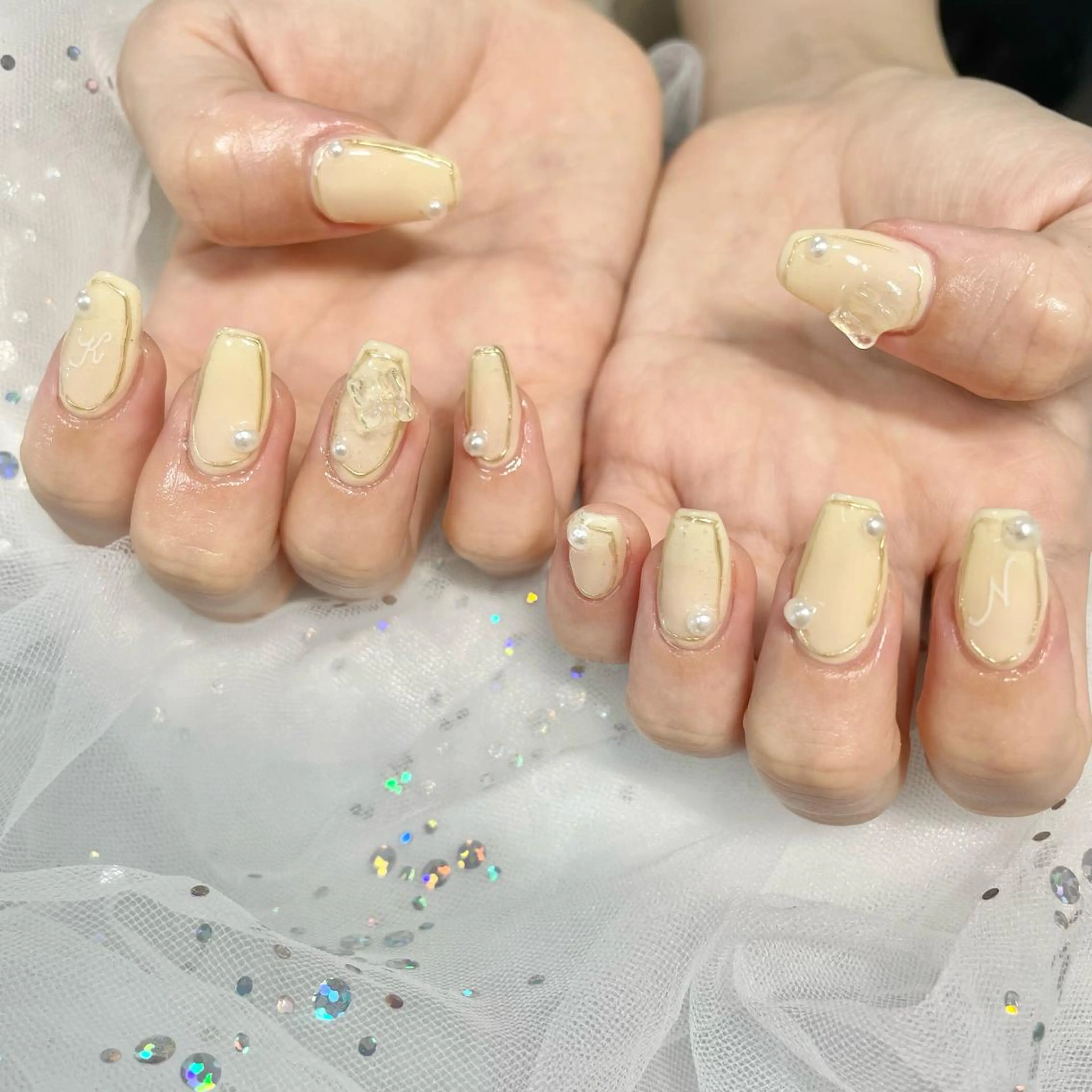 ネイル 黄色 🎀AYAKO 🎀中韓ネイルのネイルデザイン